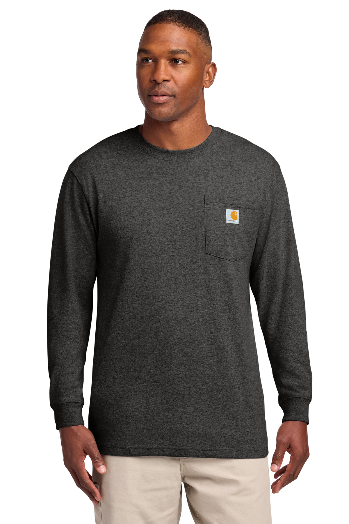 Carhartt ® Workwear Pocket Long Sleeve T-Shirt. CTK126 - Carbon Heather