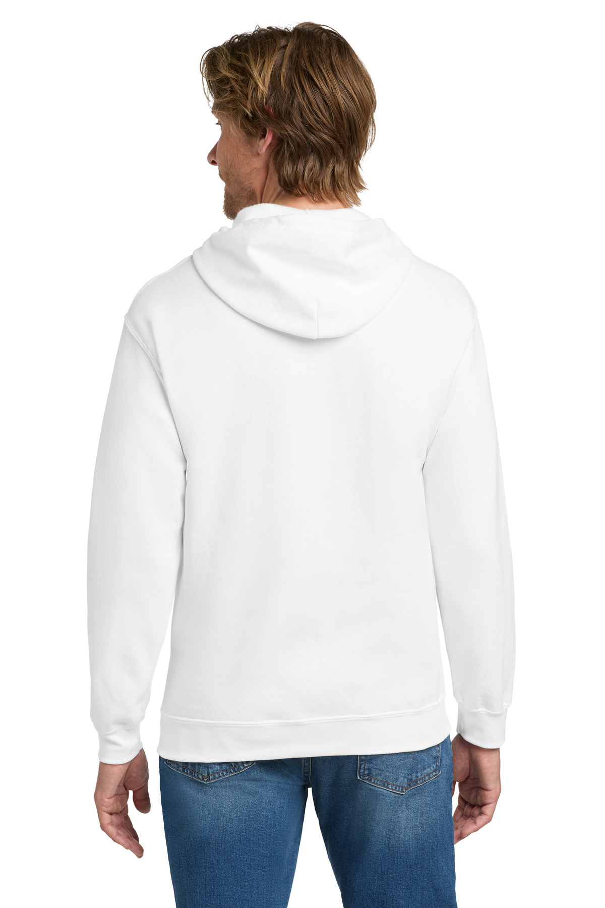 Gildan - Heavy Blend Full-Zip Hooded Sweatshirt. back view