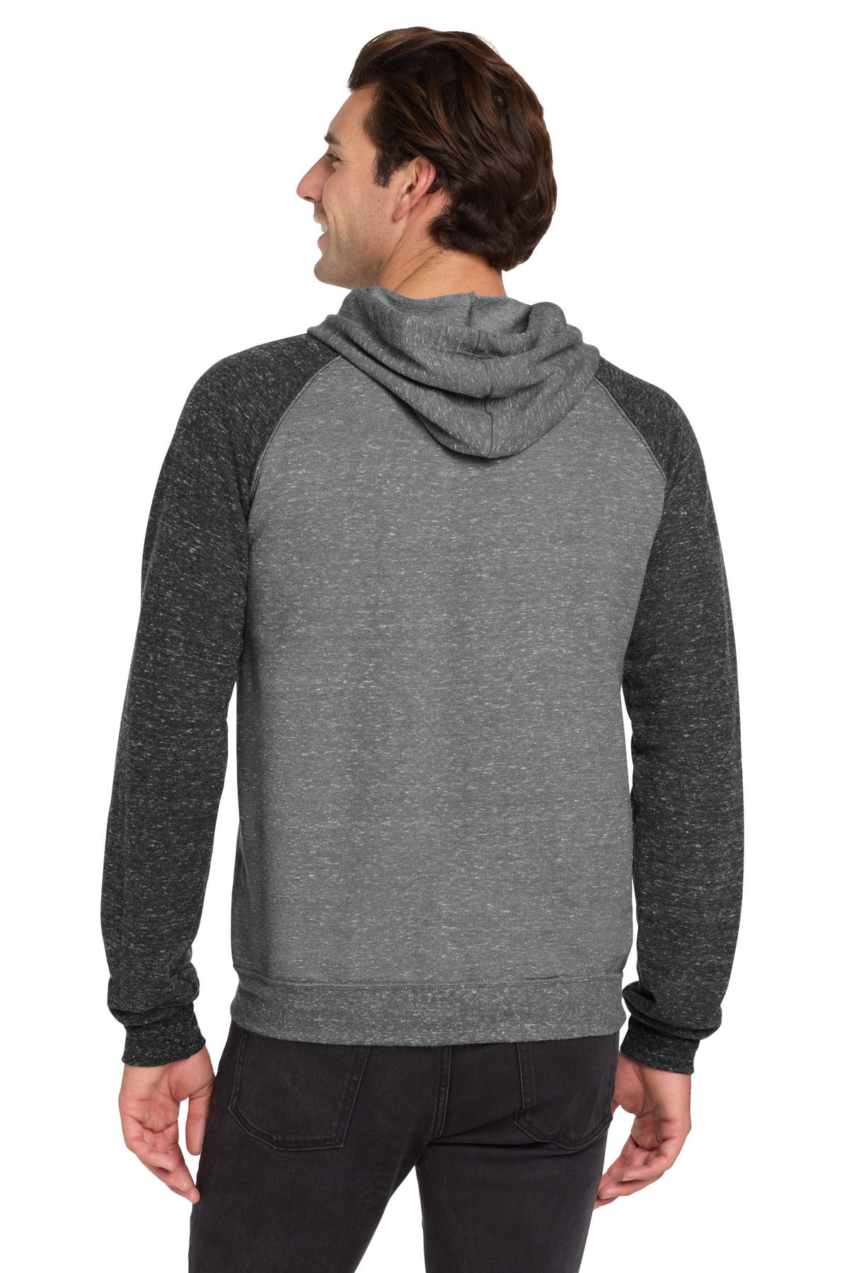 Jerzees Snow Heather French Terry Raglan Hoodie 90M