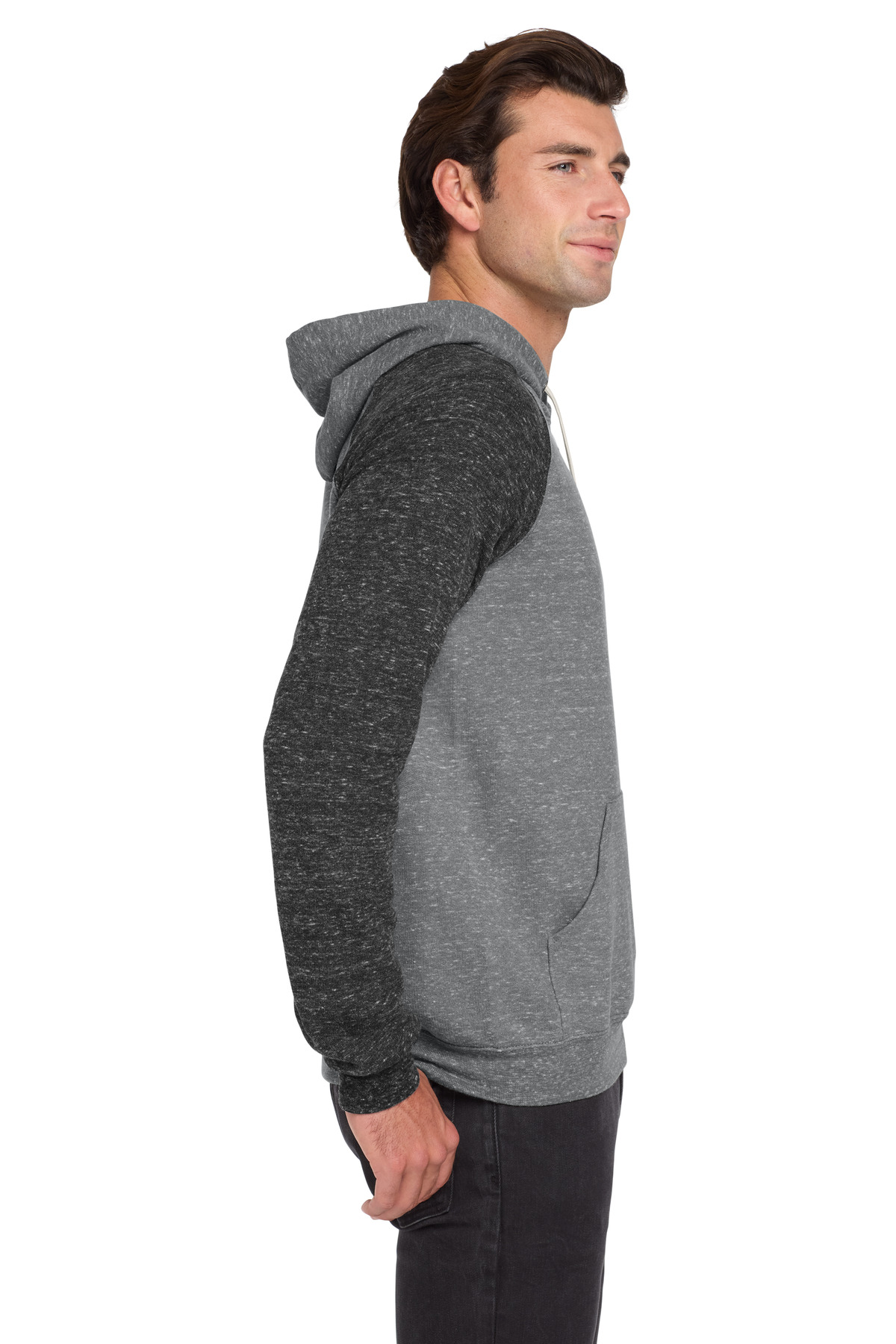 Jerzees Snow Heather French Terry Raglan Hoodie 90M