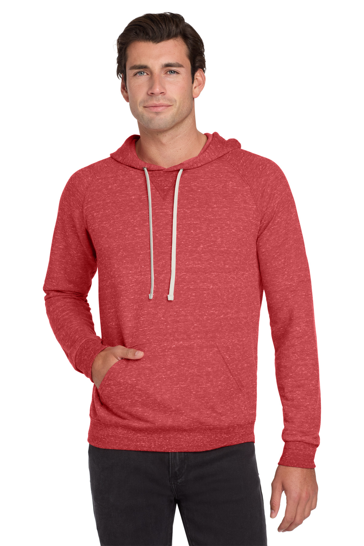 Jerzees Snow Heather French Terry Raglan Hoodie 90M