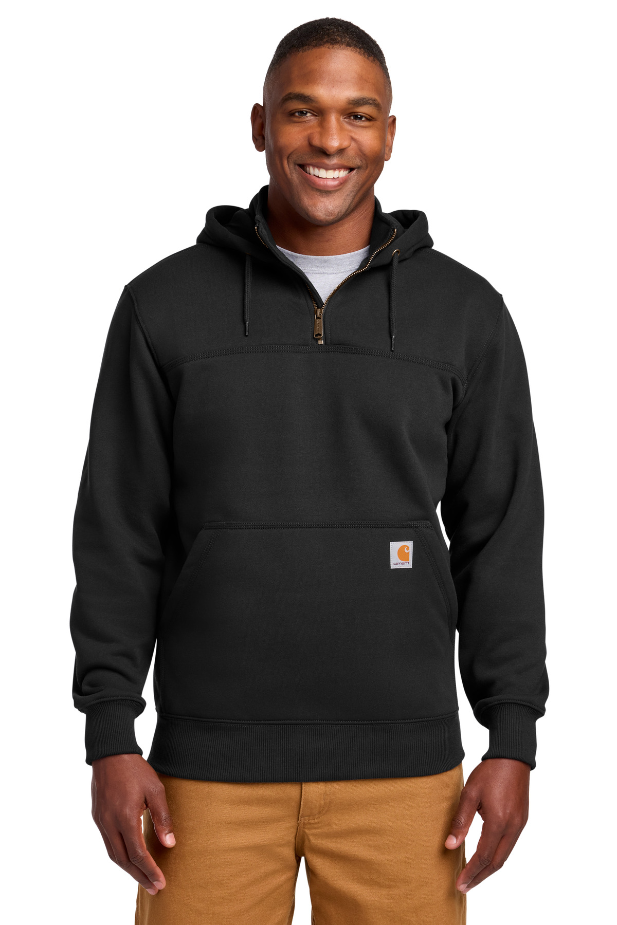 Carhartt Rain Defender Paxton Heavyweight Hooded Zip Mock Sweatshirt-Carhartt