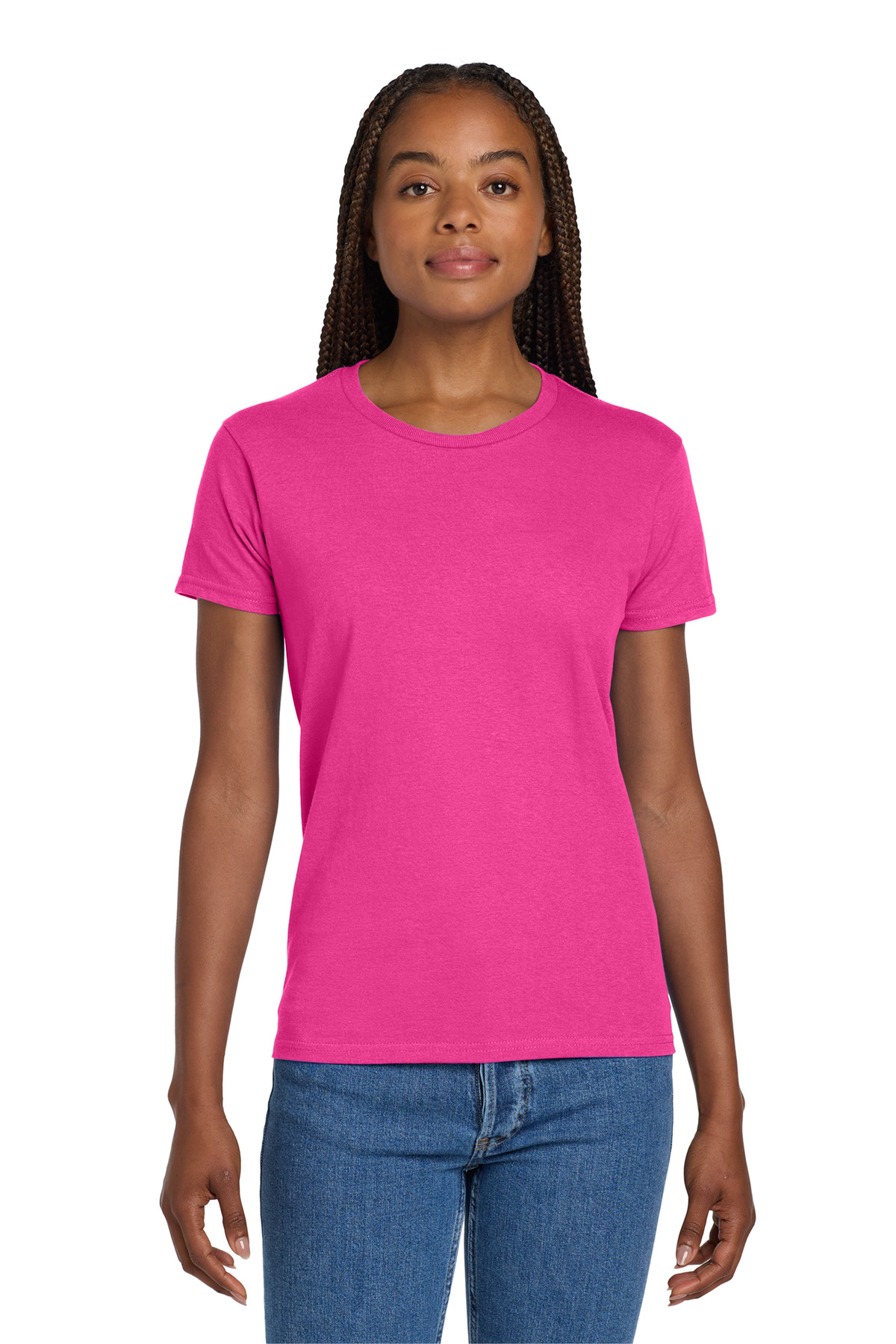 Gildan Women's Ultra Cotton 100% US Cotton T-Shirt. 2000L