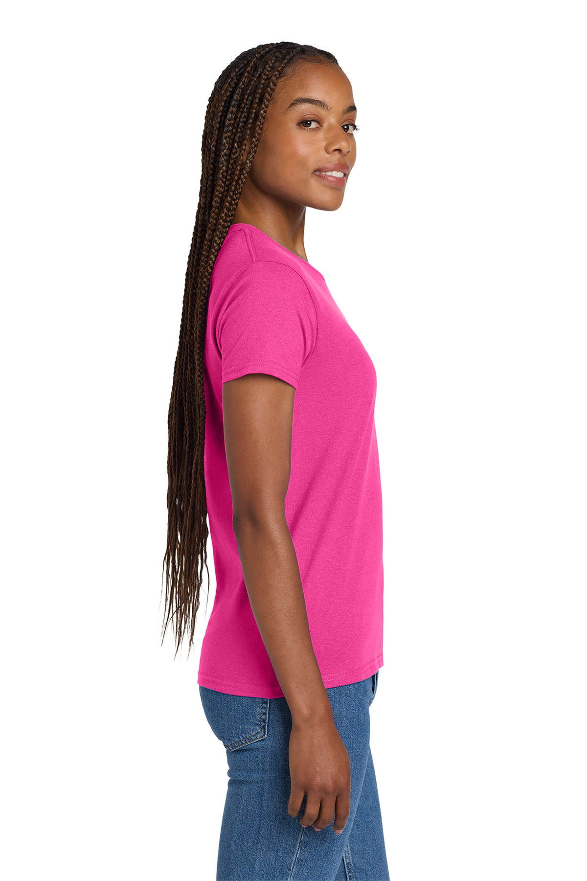 Gildan Women's Ultra Cotton 100% US Cotton T-Shirt. 2000L