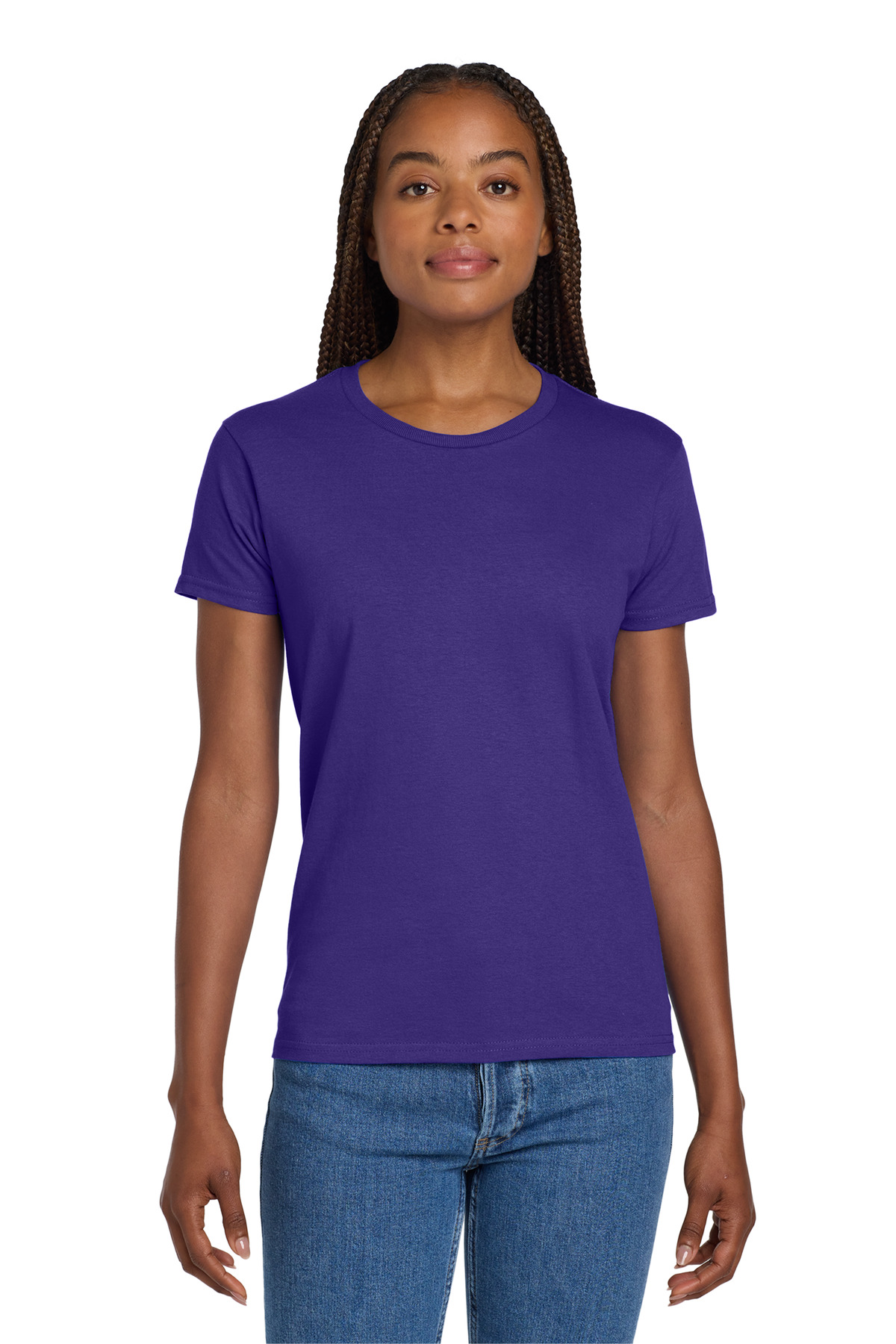 Gildan Women's Ultra Cotton 100% US Cotton T-Shirt. 2000L