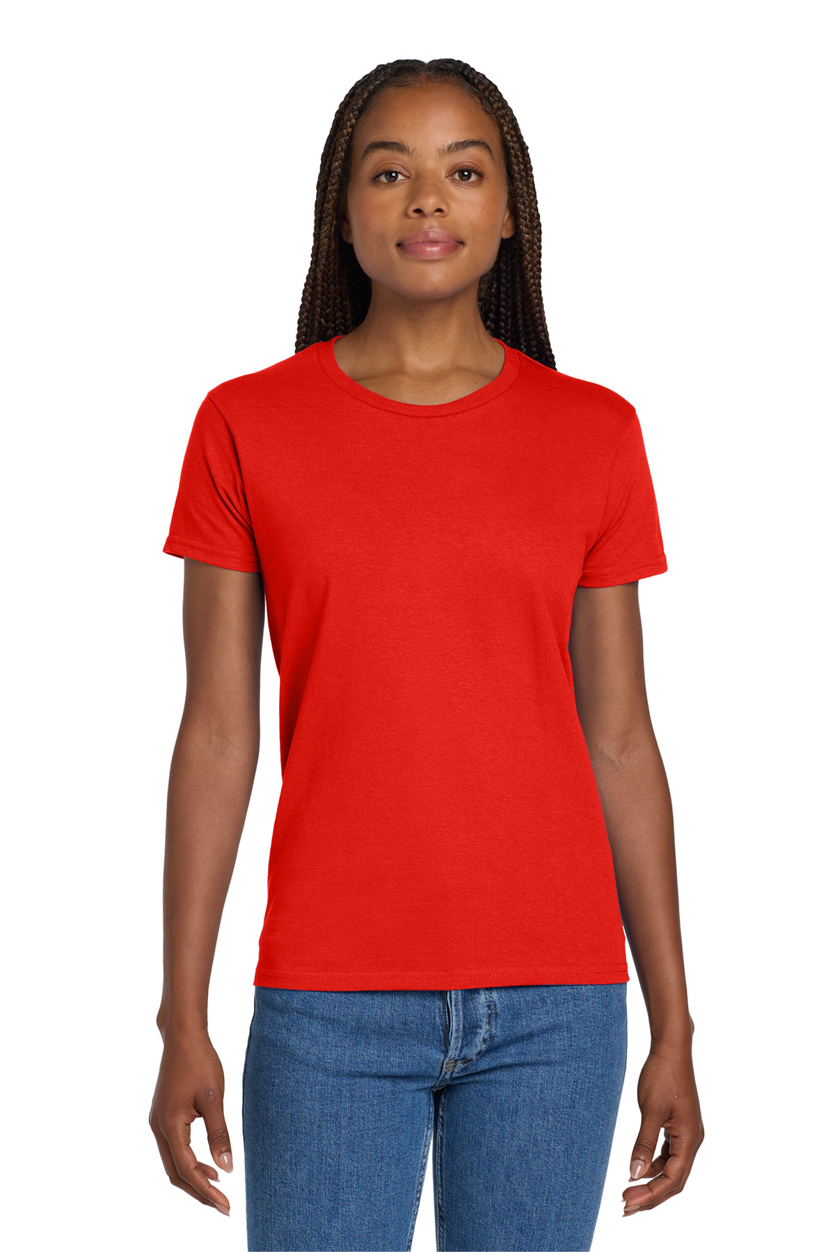 Gildan Women's Ultra Cotton 100% US Cotton T-Shirt. 2000L