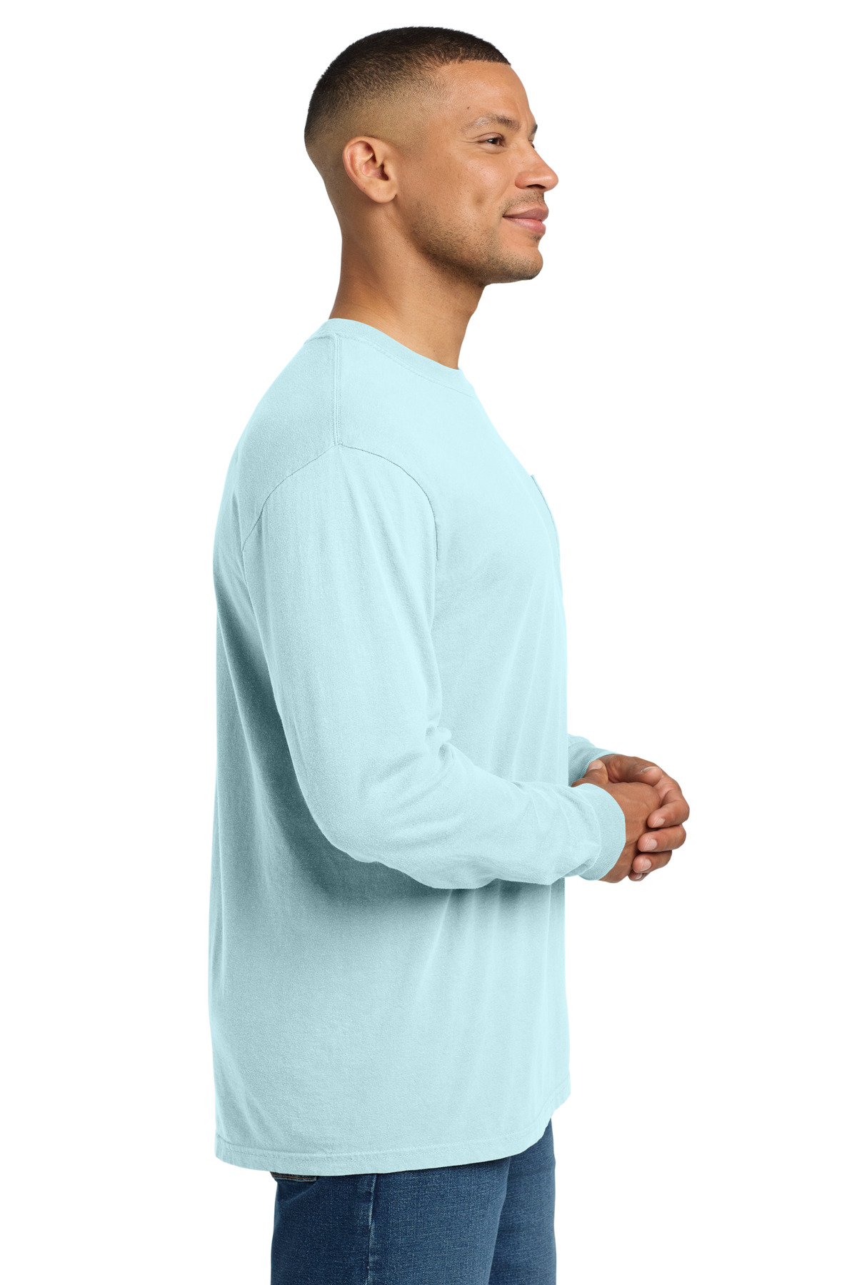 COMFORT COLORS Heavyweight Ring Spun Long Sleeve Pocket Tee. 4410