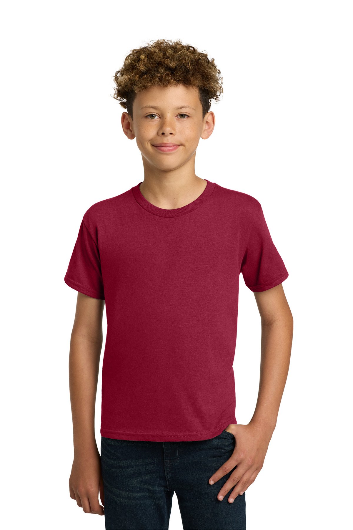 Gildan ® - Youth Heavy Cotton ™ 100% Cotton T-Shirt. 5000B - Cardinal Red