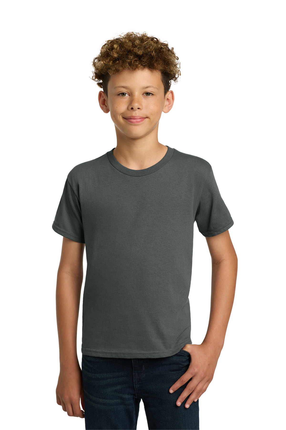 Gildan ® - Youth Heavy Cotton ™ 100% Cotton T-Shirt. 5000B - Charcoal