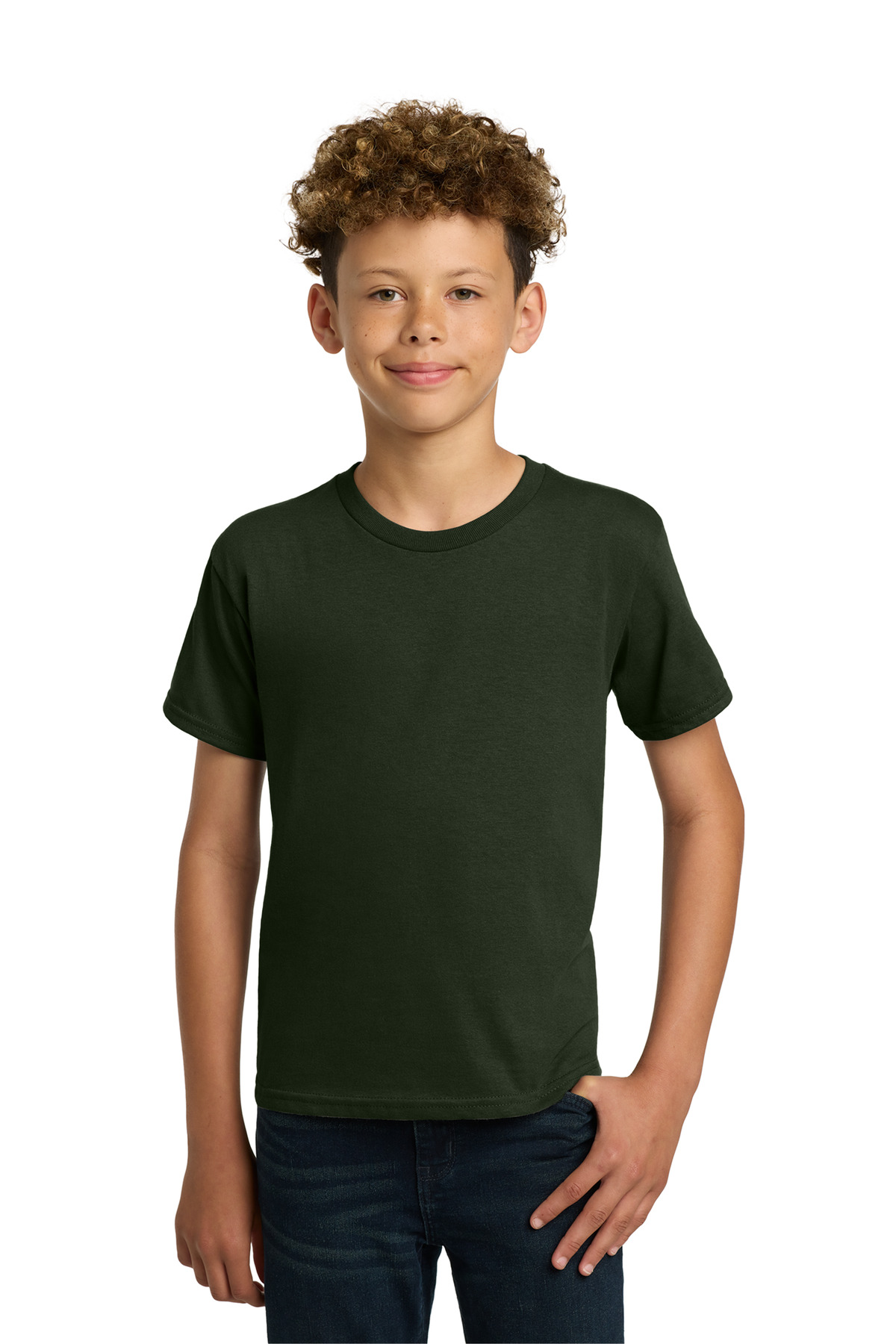 Gildan ® - Youth Heavy Cotton ™ 100% Cotton T-Shirt. 5000B - Forest