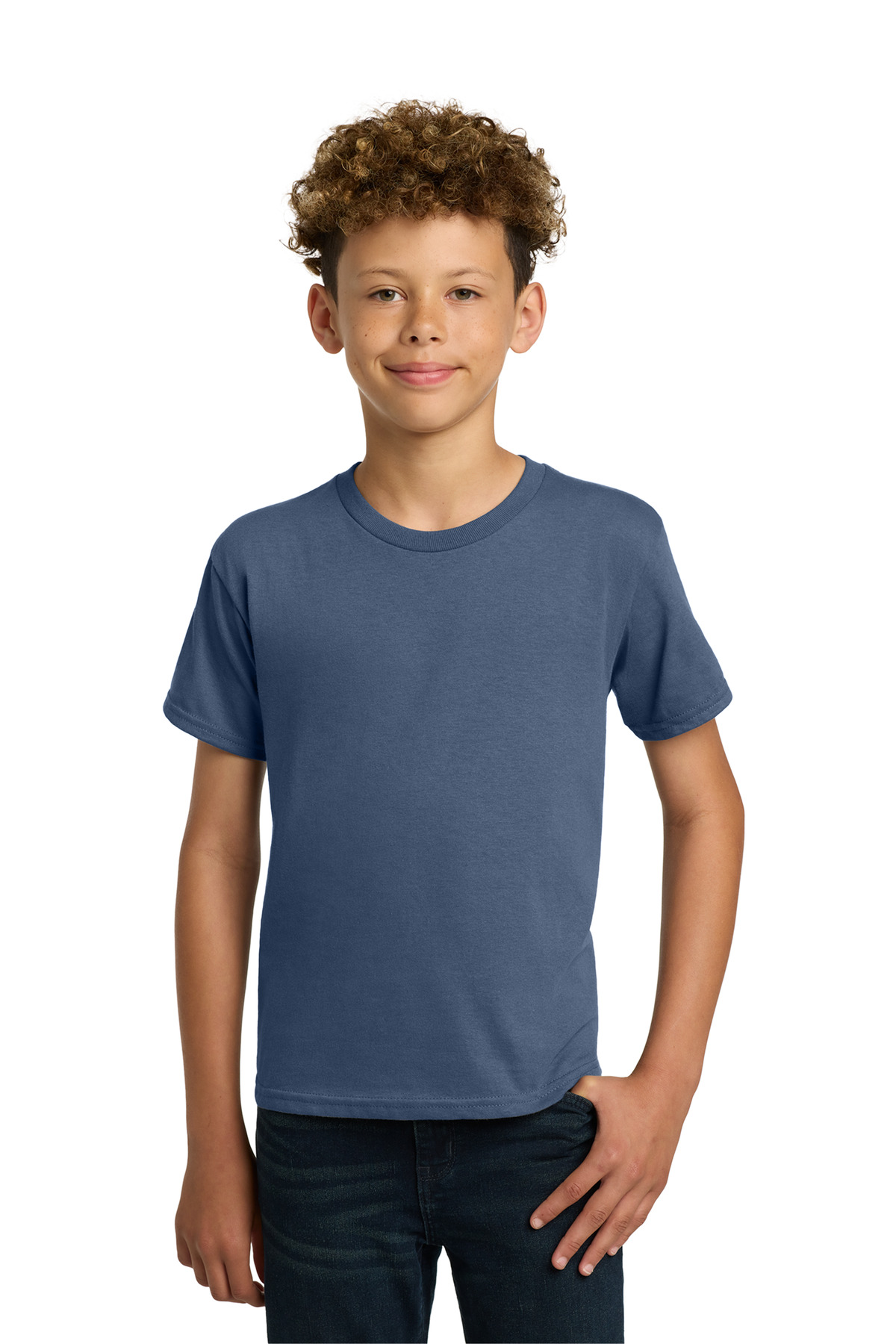 Gildan ® - Youth Heavy Cotton ™ 100% Cotton T-Shirt. 5000B - Indigo Blue