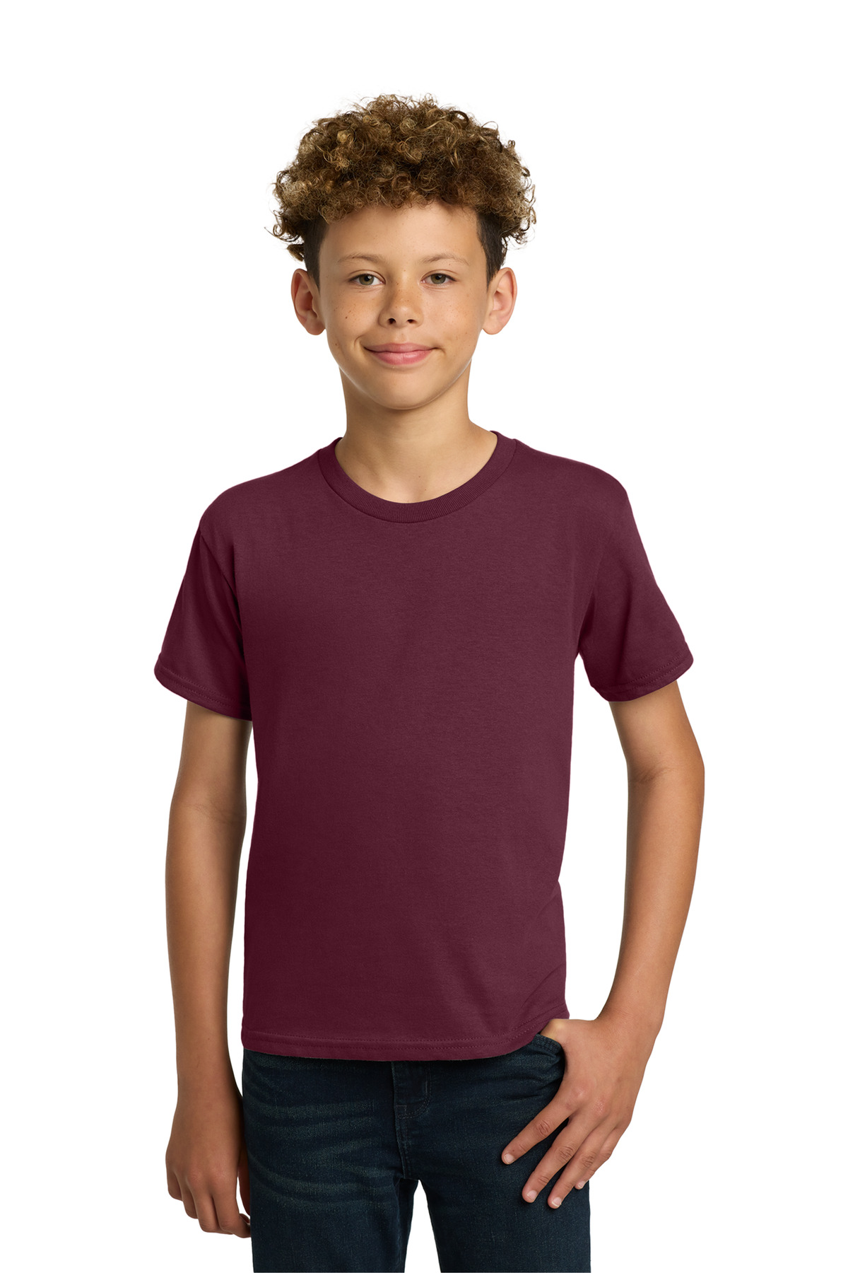 Gildan ® - Youth Heavy Cotton ™ 100% Cotton T-Shirt. 5000B - Maroon