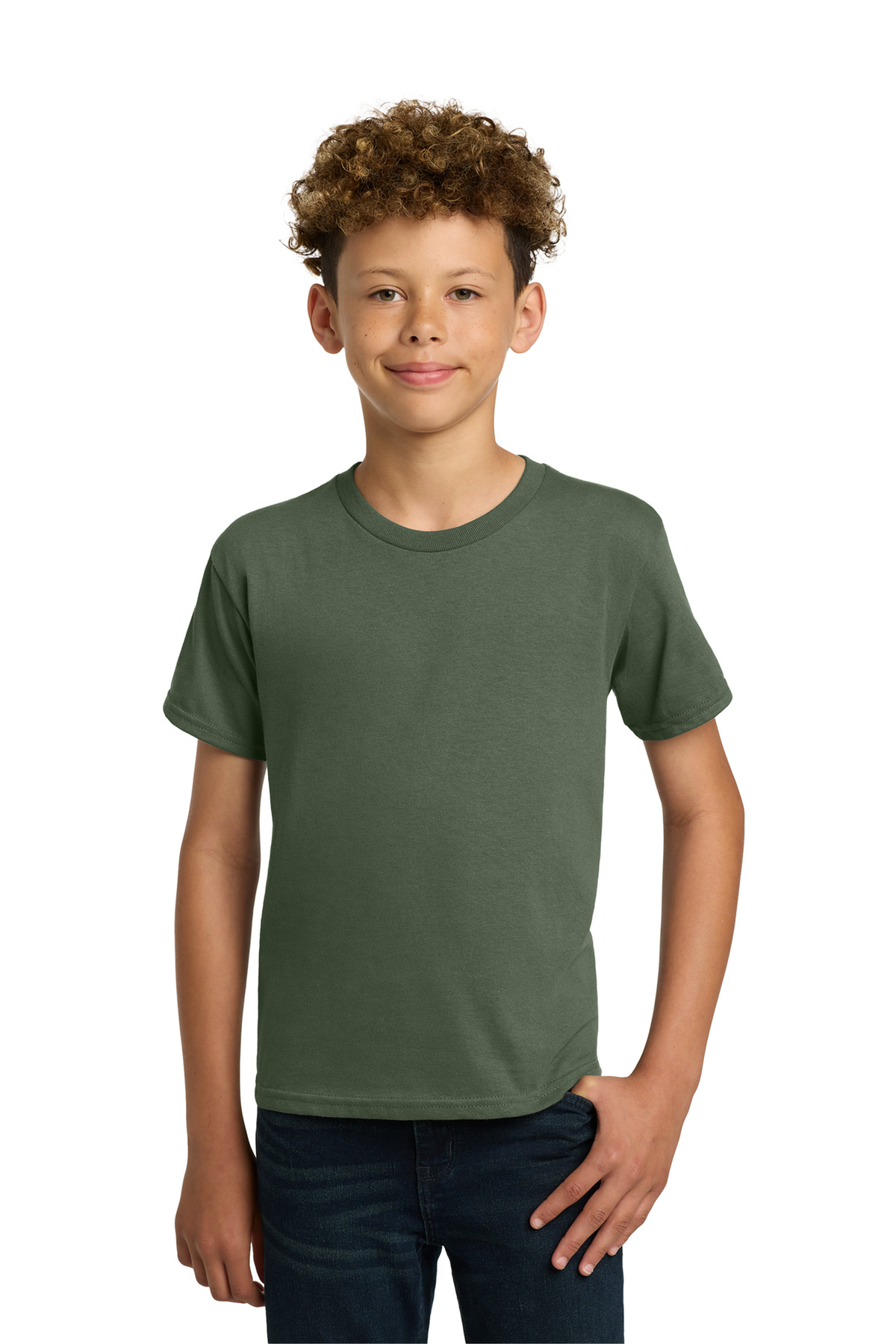 Gildan 5000B swatch in Military Green