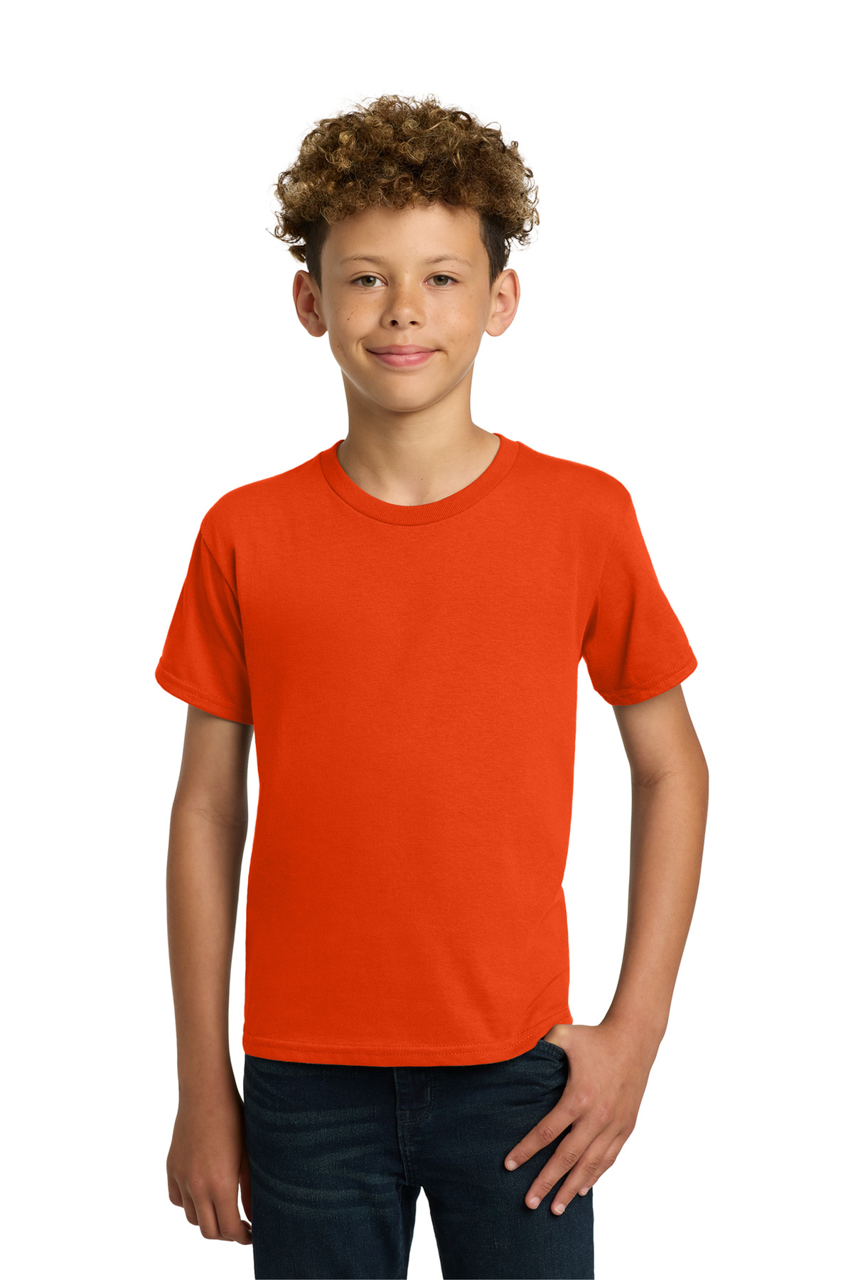 Gildan ® - Youth Heavy Cotton ™ 100% Cotton T-Shirt. 5000B - Orange
