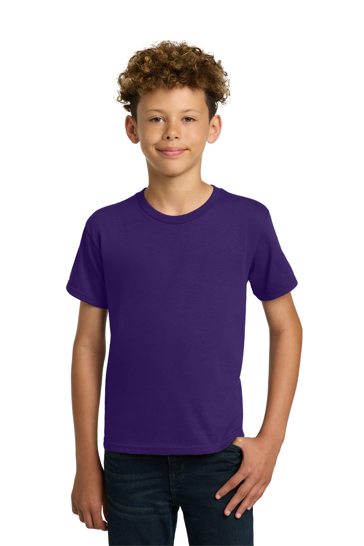Gildan ® - Youth Heavy Cotton ™ 100% Cotton T-Shirt. 5000B - Purple