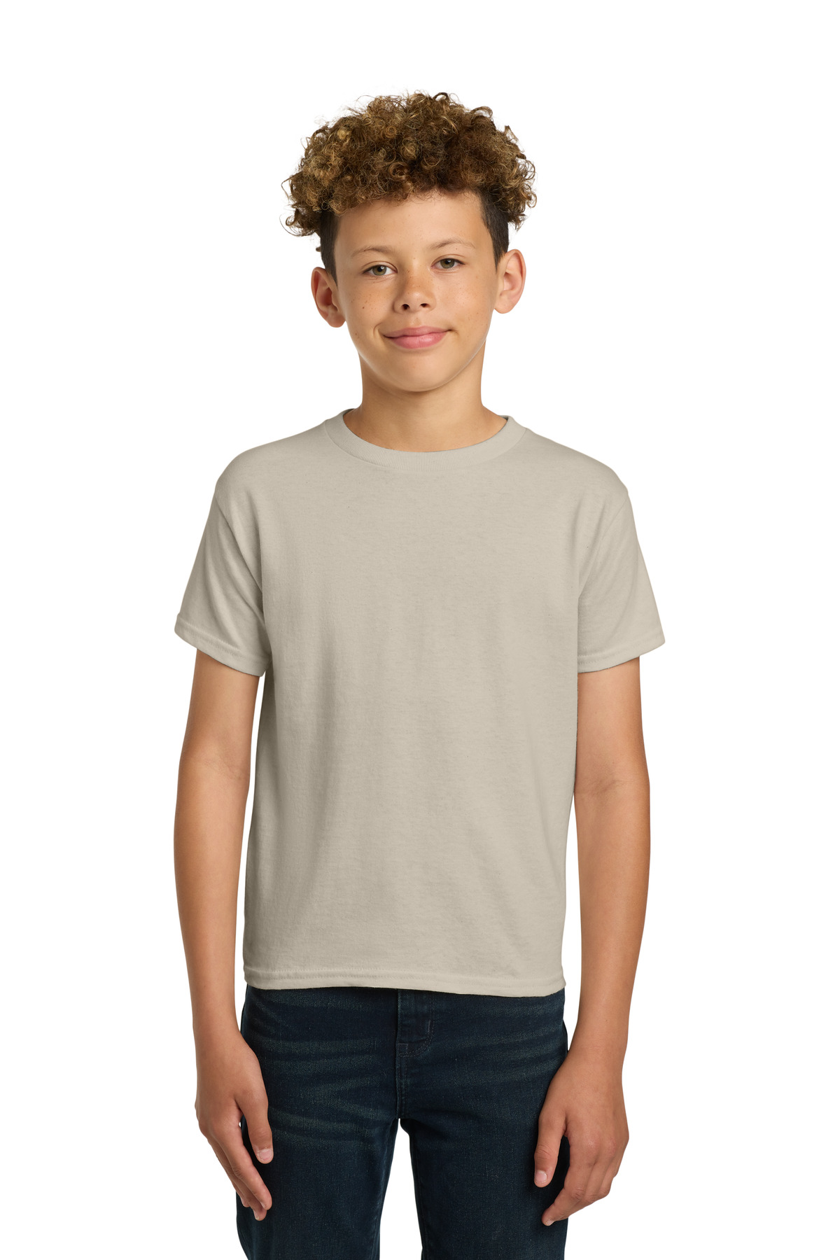 Gildan ® - Youth Heavy Cotton ™ 100% Cotton T-Shirt. 5000B - Sand