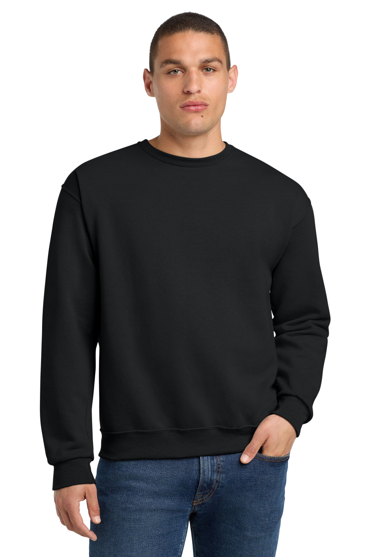 Jerzees ®  - NuBlend ®  Crewneck Sweatshirt.  562M - Front Model