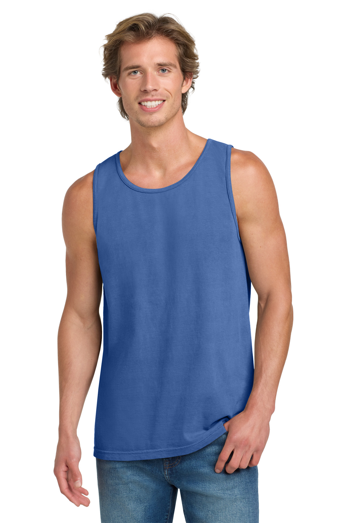 COMFORT COLORS ® Heavyweight Ring Spun Tank Top. 9360 - Flo Blue