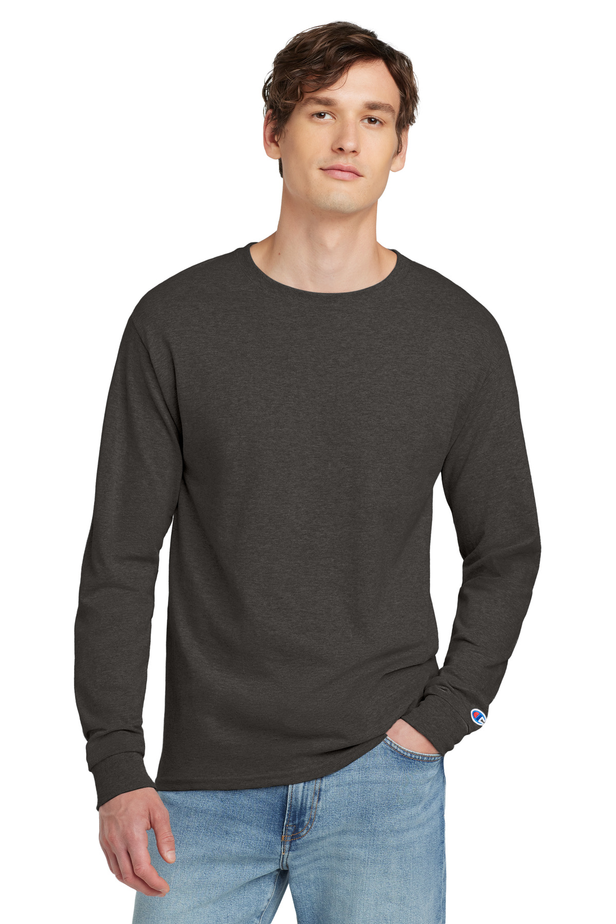 Champion Heritage 5.2-Oz. Jersey Long Sleeve Tee-Champion