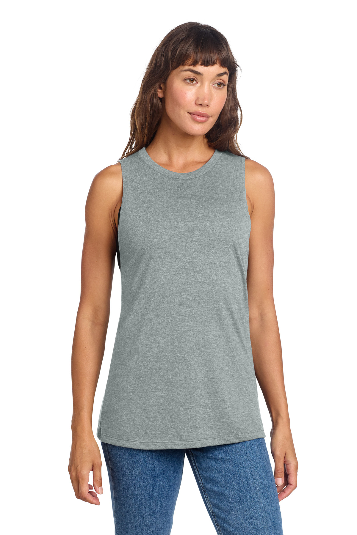 District ® Women's Perfect Tri ® Muscle Tank DT153 - Heathered Grey