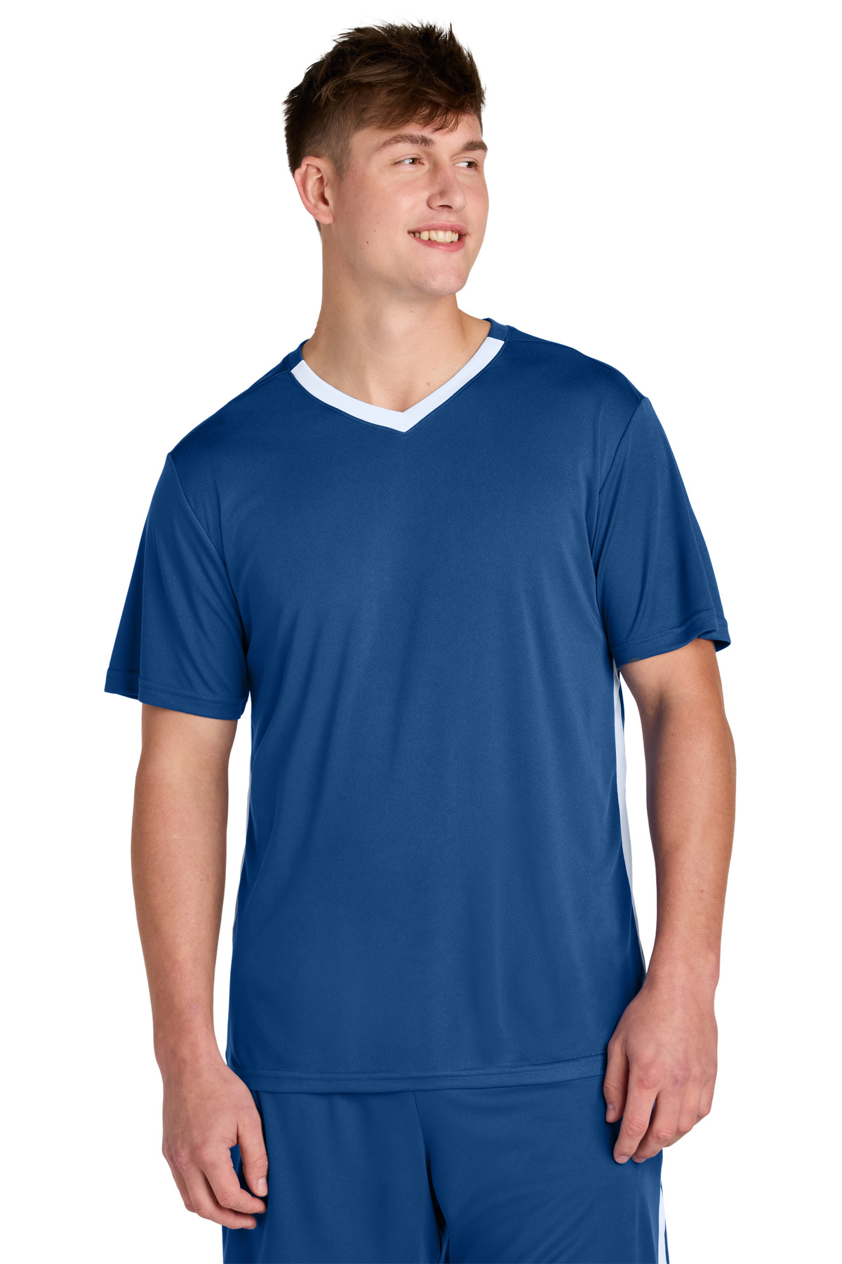 Sport-Tek ® Competitor ™ United V-Neck ST101 - Royal/ White