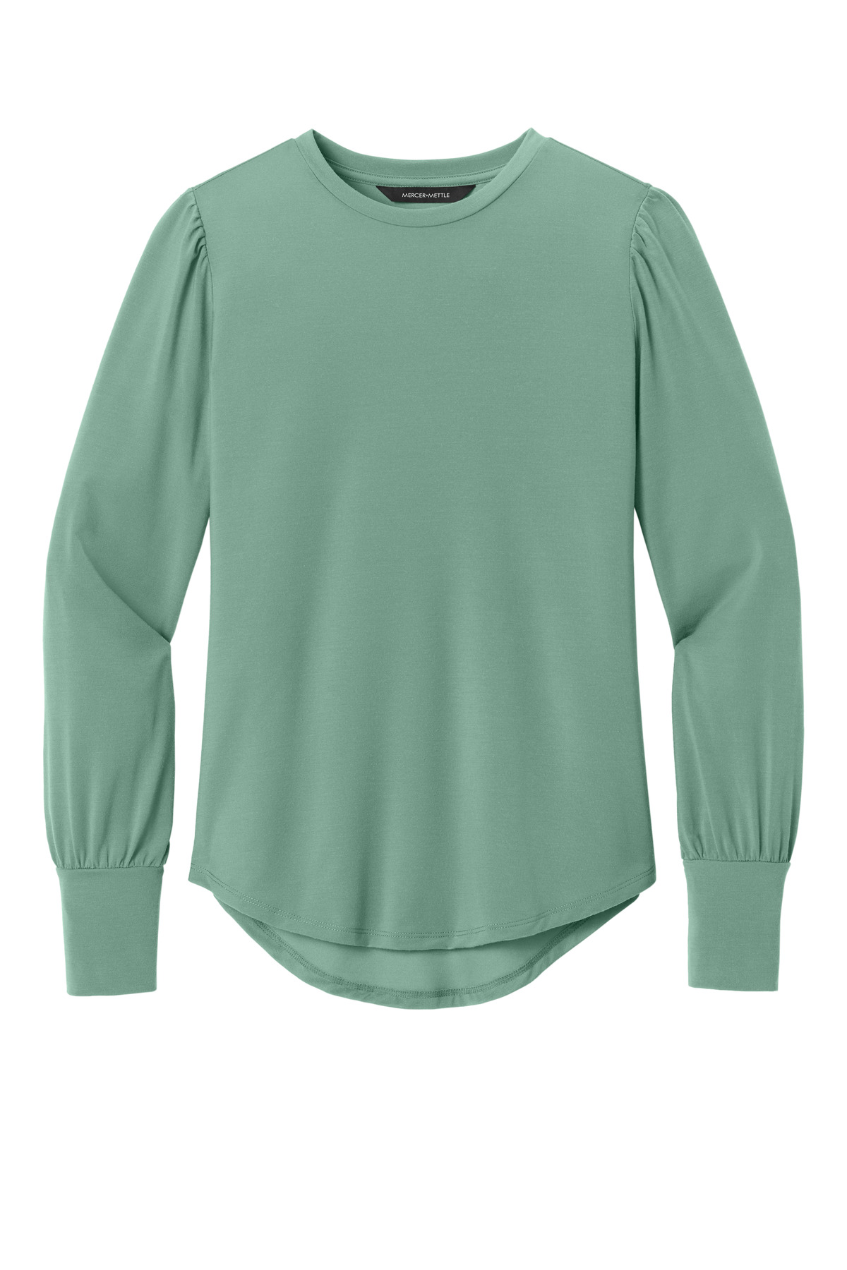 Mercer+Mettle Women's Stretch Jersey Long Sleeve Blouson Top MM1019