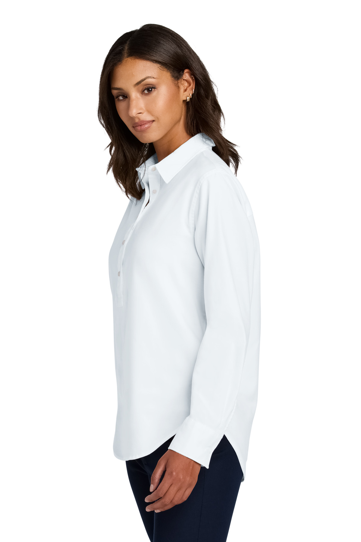 Mercer+Mettle Women's Long Sleeve Modern Oxford Shirt MM2003