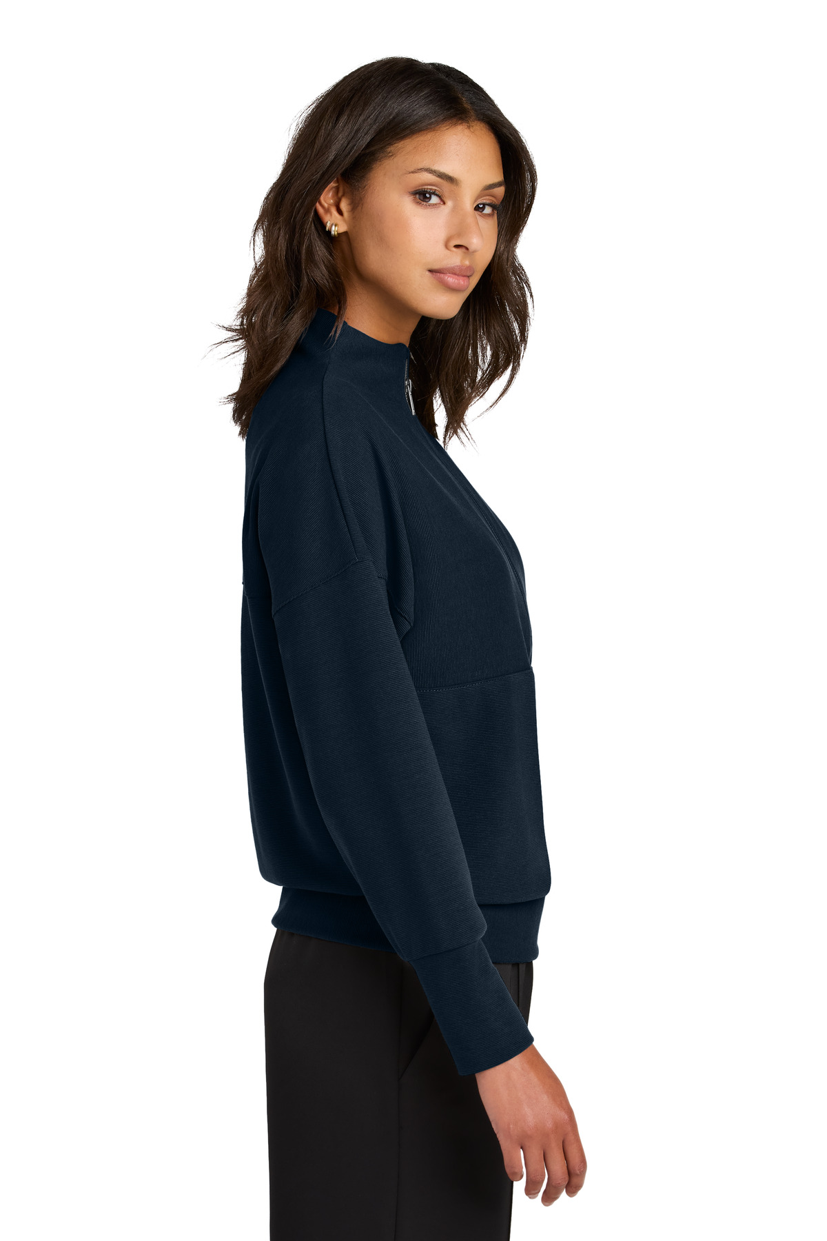 Mercer+Mettle Women's Linear Texture 1/4-Zip MM3041