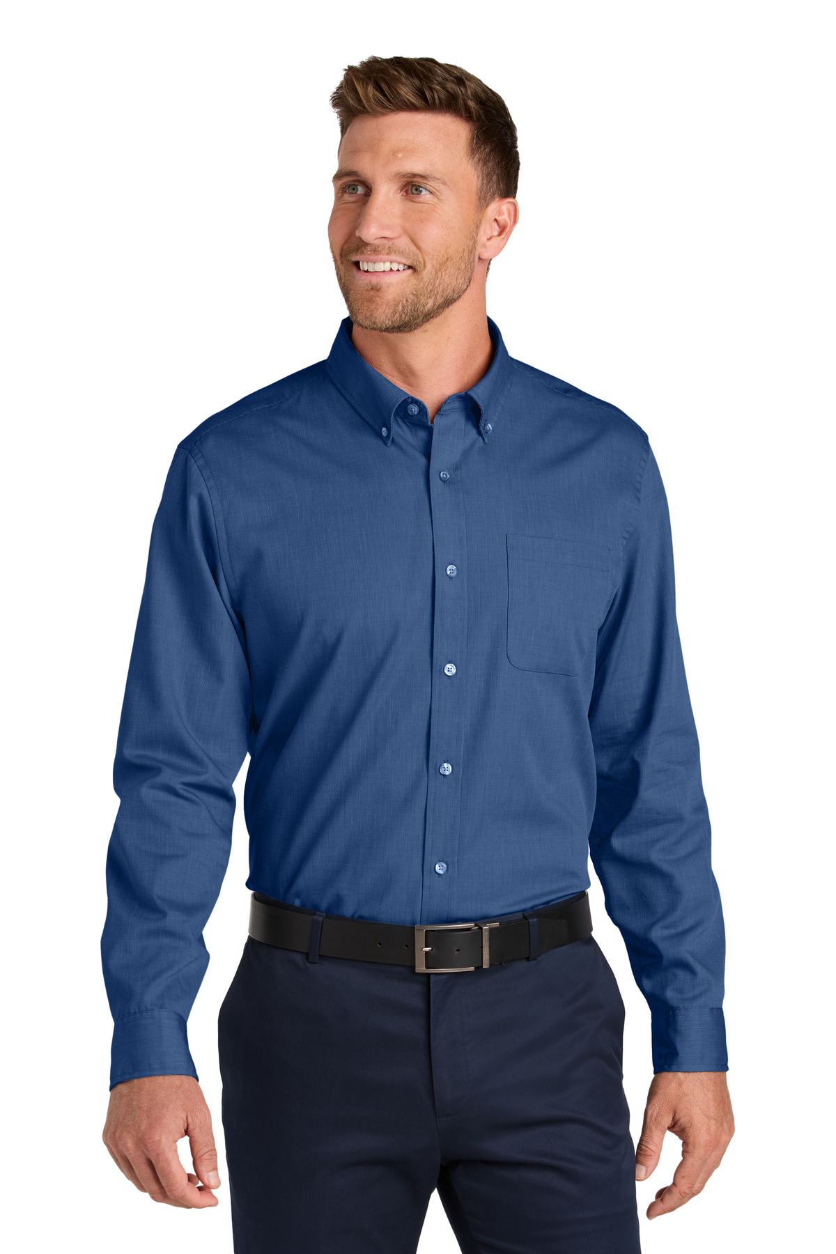 Port Authority ® Long Sleeve Nailhead Easy Care Shirt W816 - Image 2