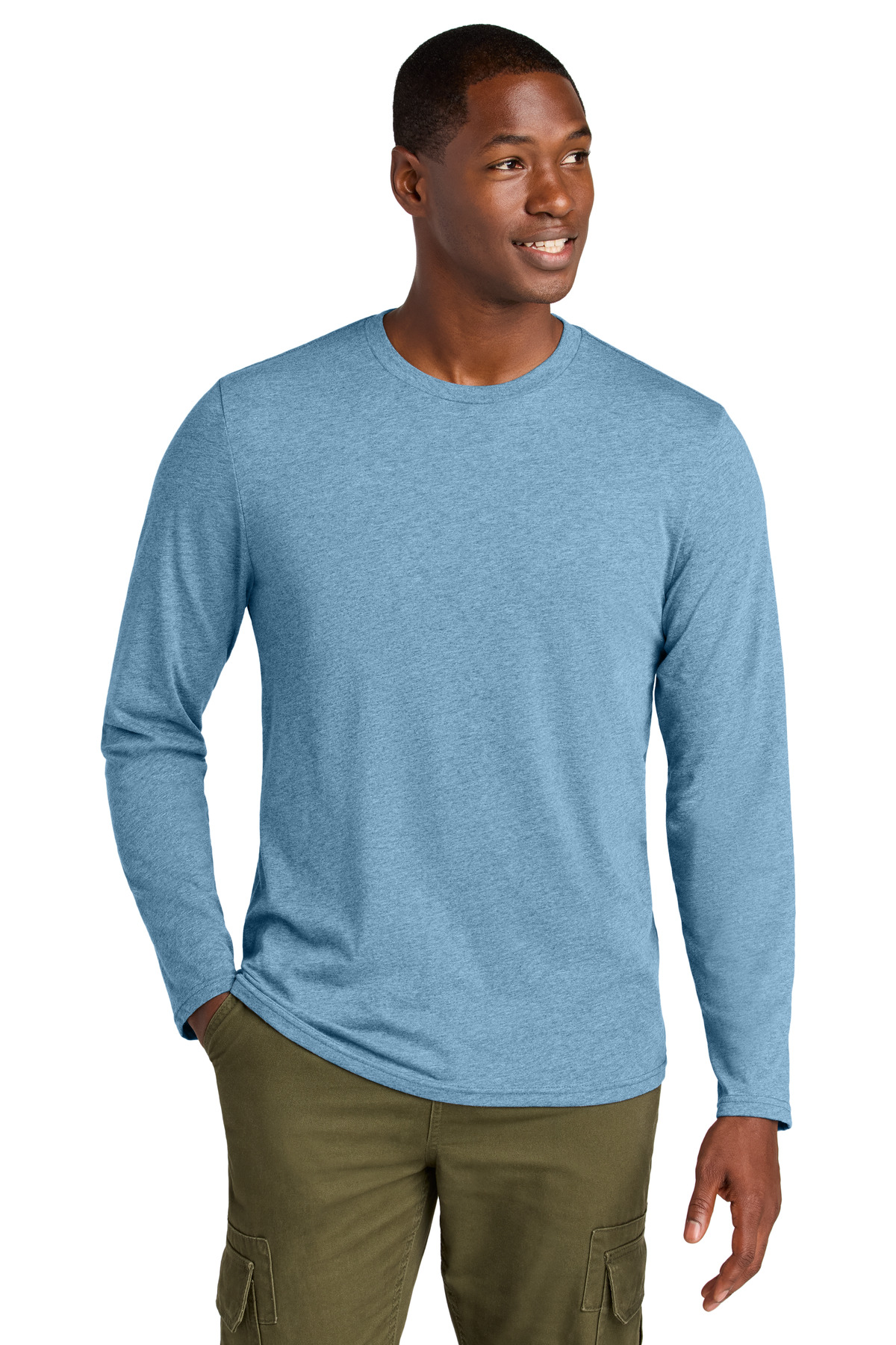District Perfect Weight CVC Long Sleeve Tee DT185