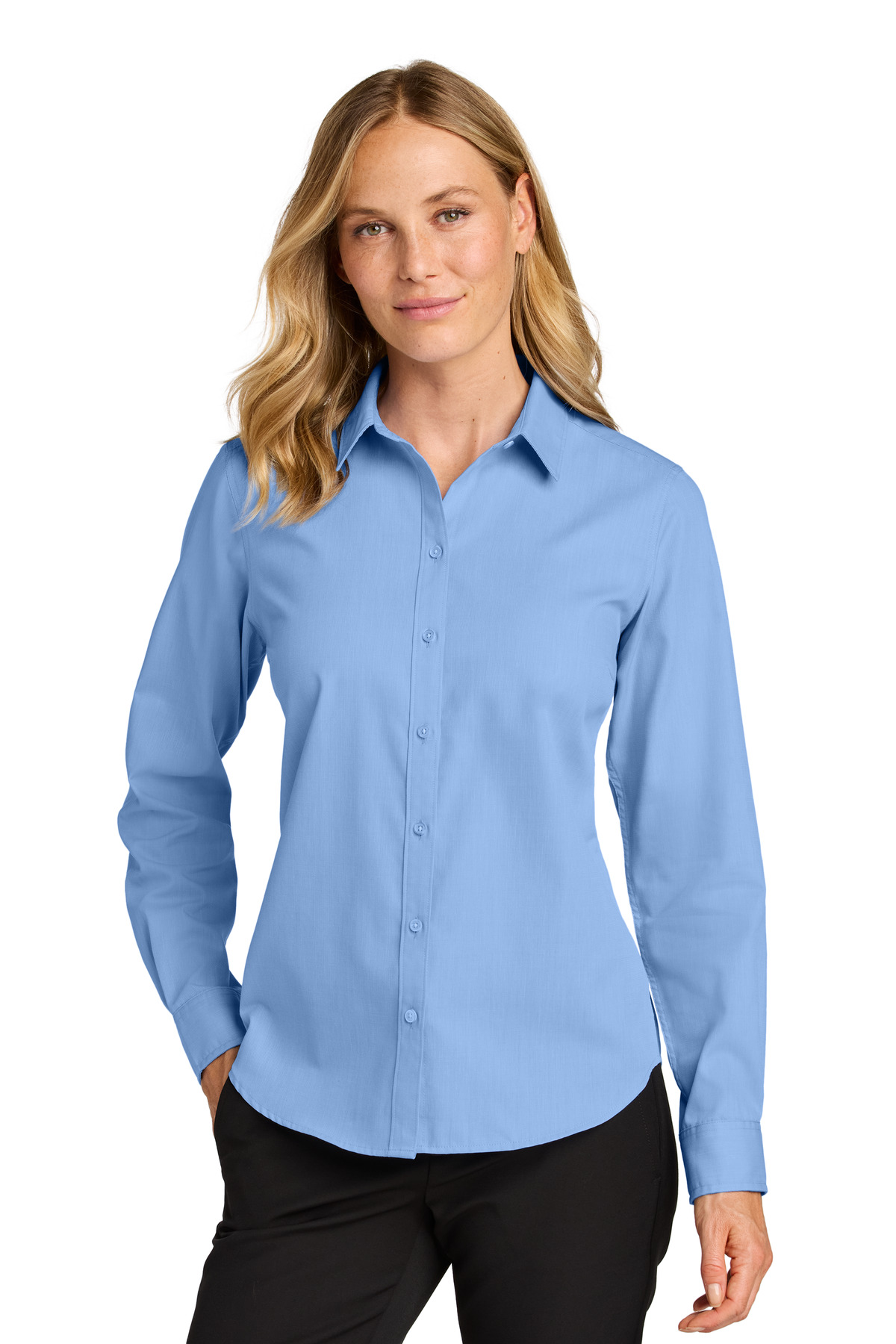 Port Authority Women&#39;s Long Sleeve Nailhead Easy Care Shirt-Port Authority