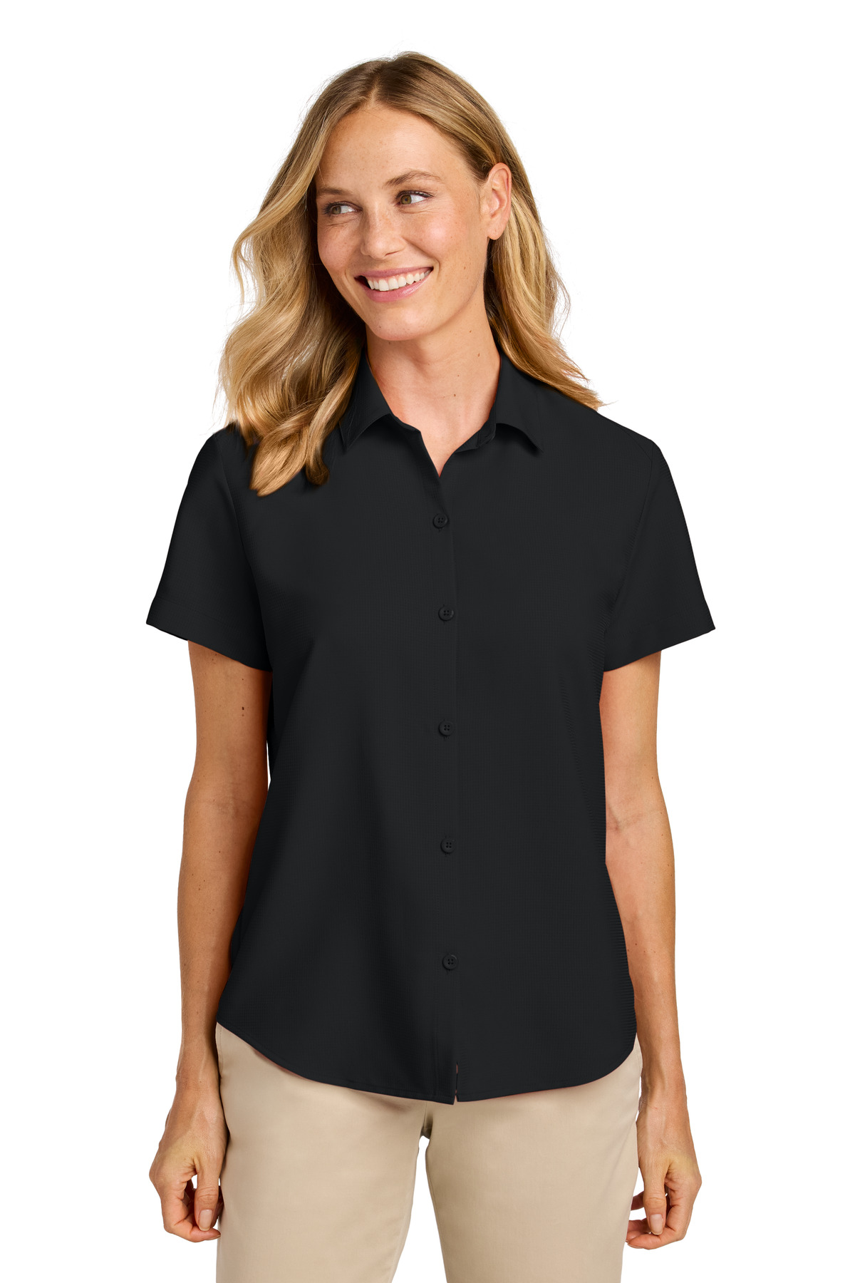 Port Authority ® Women's Short Sleeve UV Dockside Shirt LW963 - Image 3