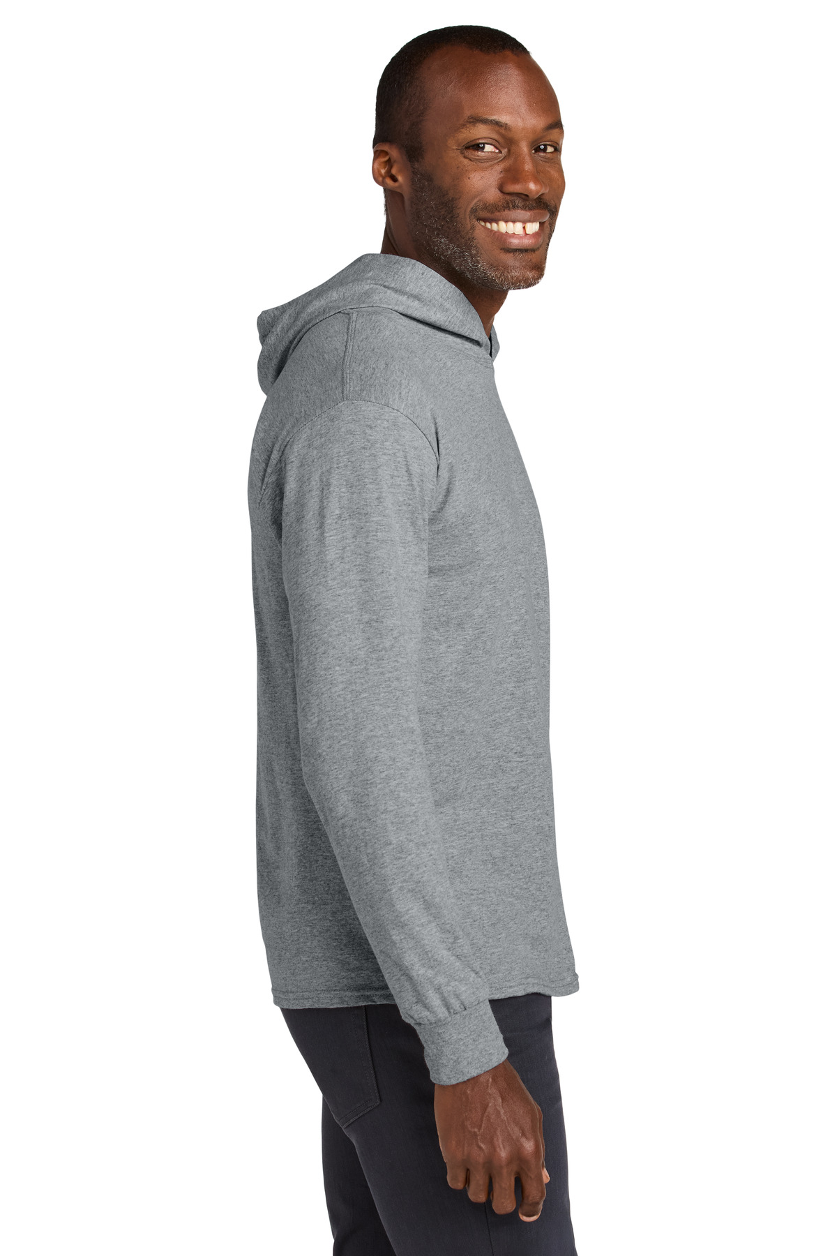 Jerzees Classics Unisex Cotton Long Sleeve Hooded T-Shirt 363LH