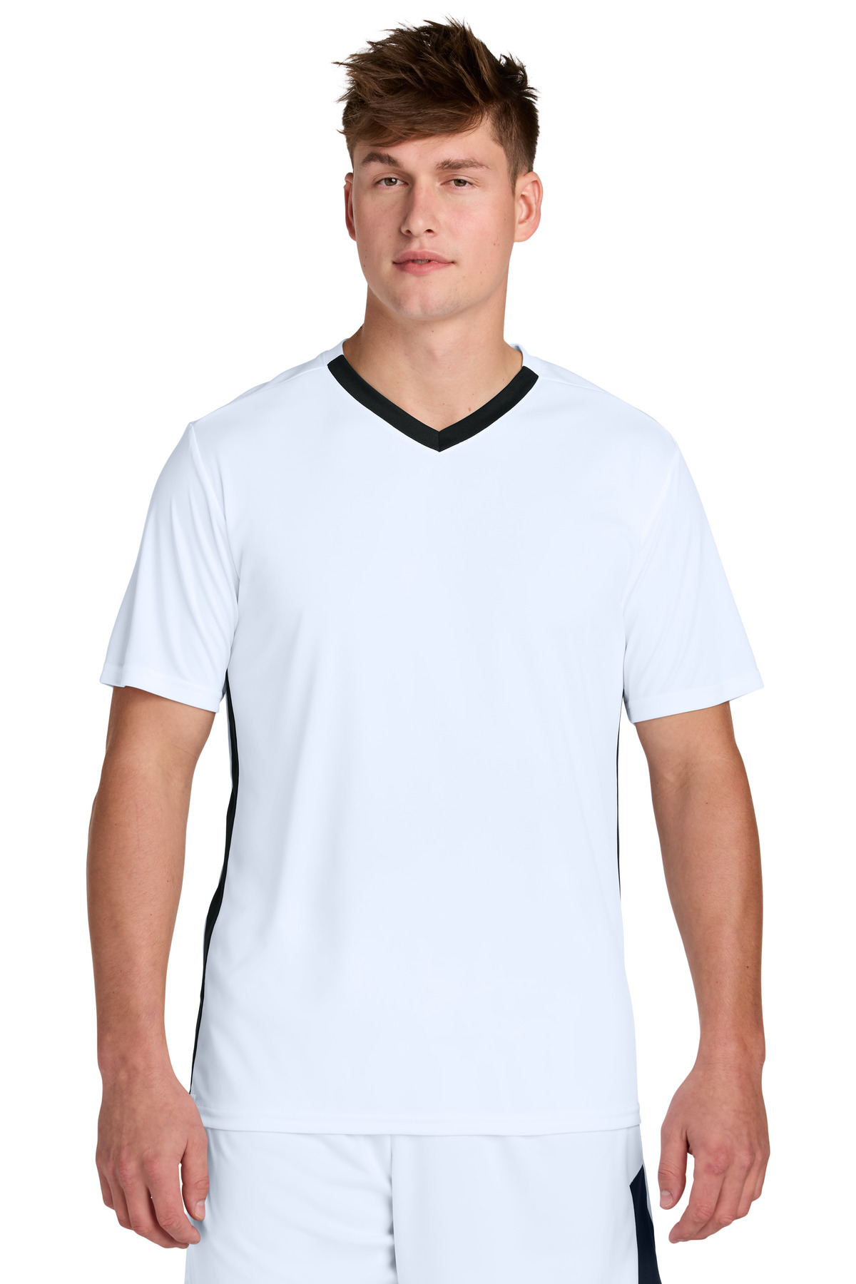Sport-Tek ® Competitor ™ United V-Neck ST101 - White/ Black