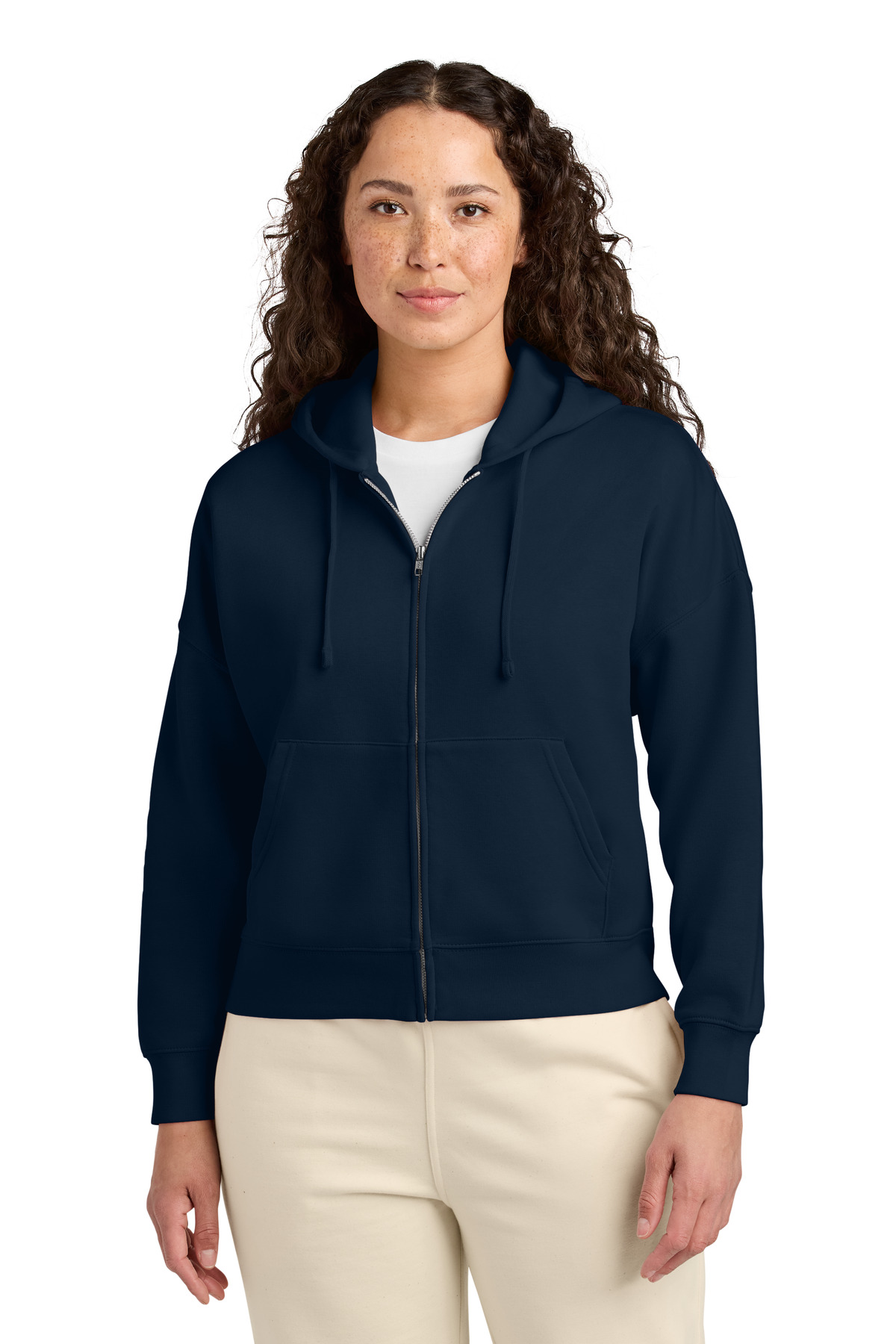 Stanley/Stella Women's Stella Ida Full-Zip Hooded Sweatshirt SXW037 - Front Model