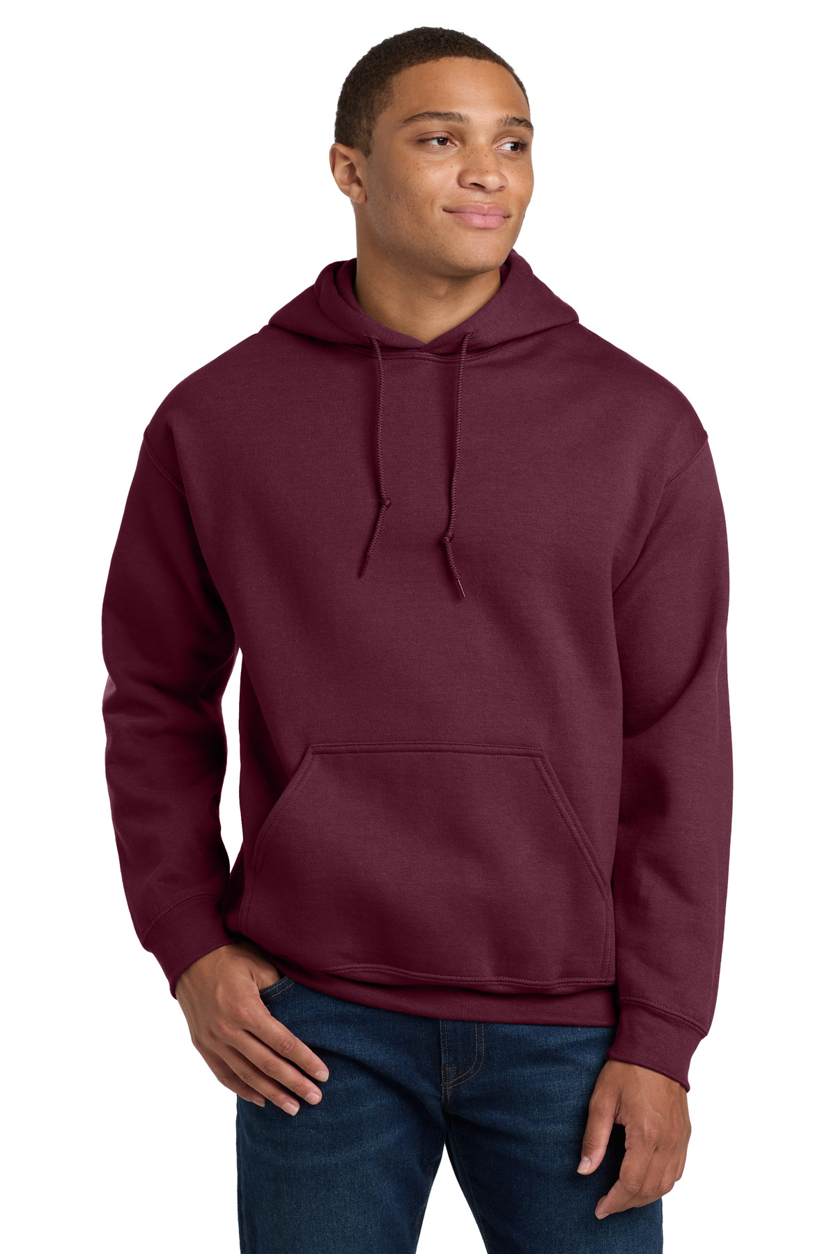 Gildan ®  - Heavy Blend ™  Hooded Sweatshirt.  18500 - Front Model