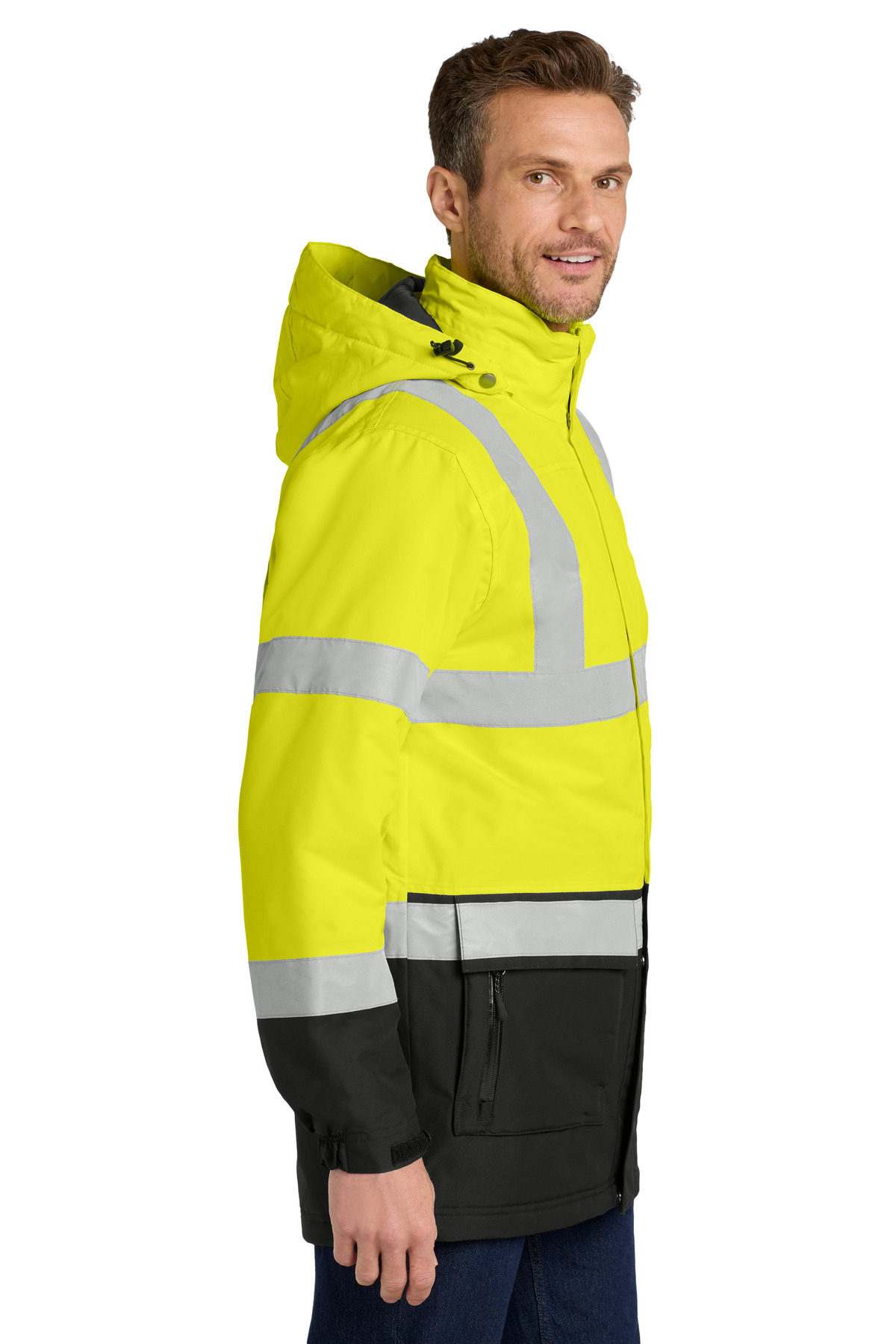 Port Authority ANSI 107 Class 3 Safety Heavyweight Parka. J799S