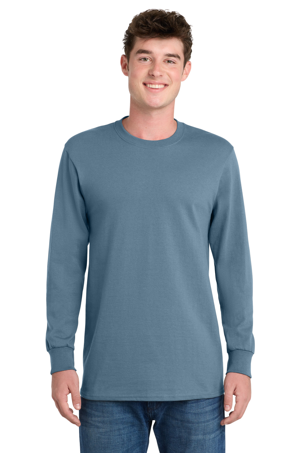 Port & Co PC61LST swatch in Stonewashed Blue