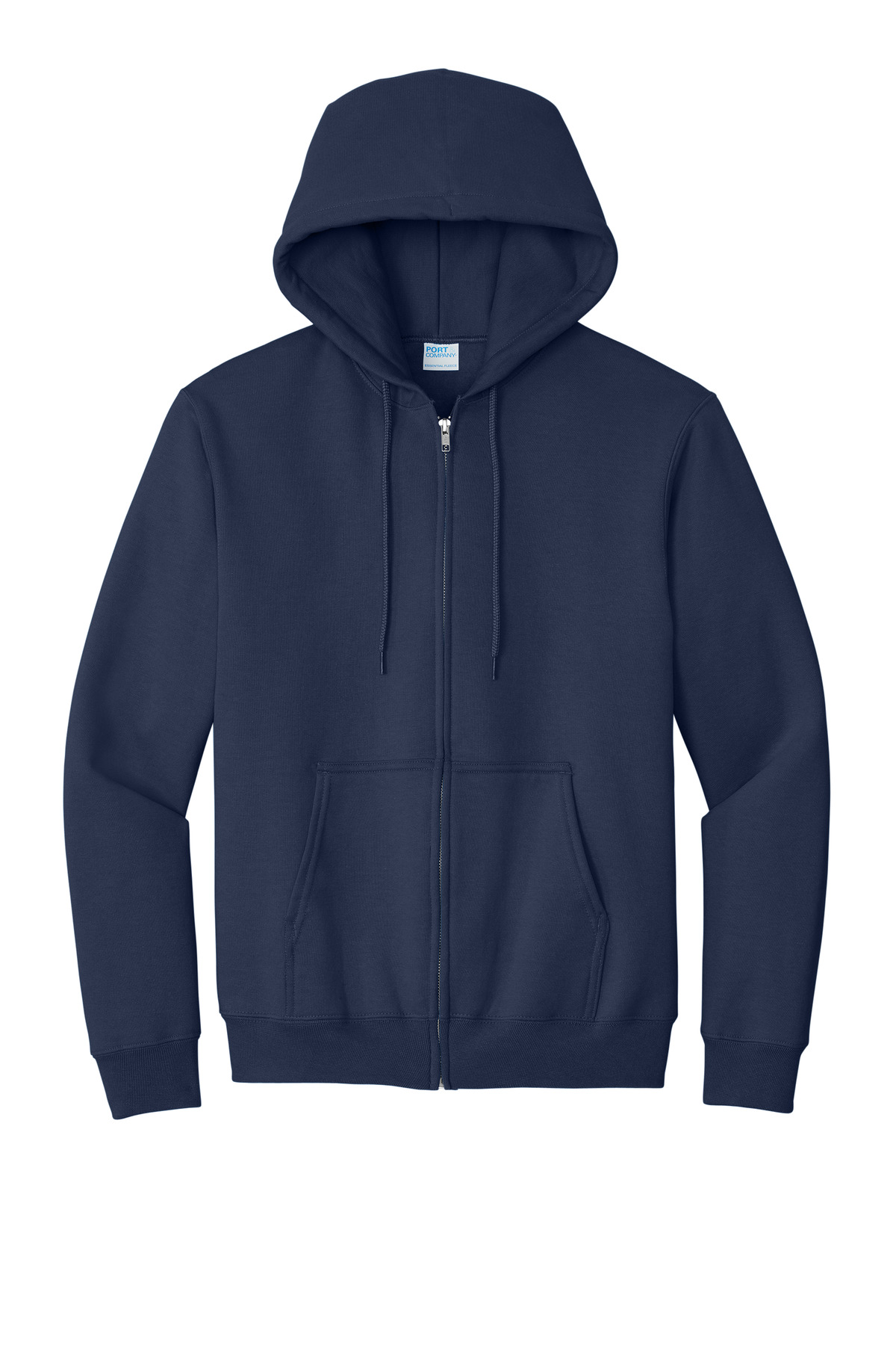 Port & Co Essential Fleece Full-Zip Hooded Sweatshirt. PC90ZH