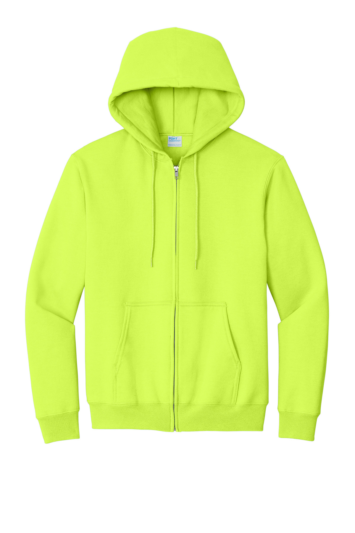 Port & Co Essential Fleece Full-Zip Hooded Sweatshirt. PC90ZH