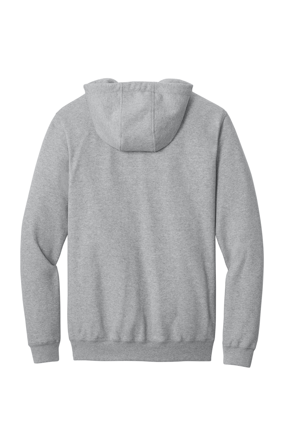 Carhartt Midweight Hooded Zip-Front Sweatshirt. CTK122 in Heather Grey — Back