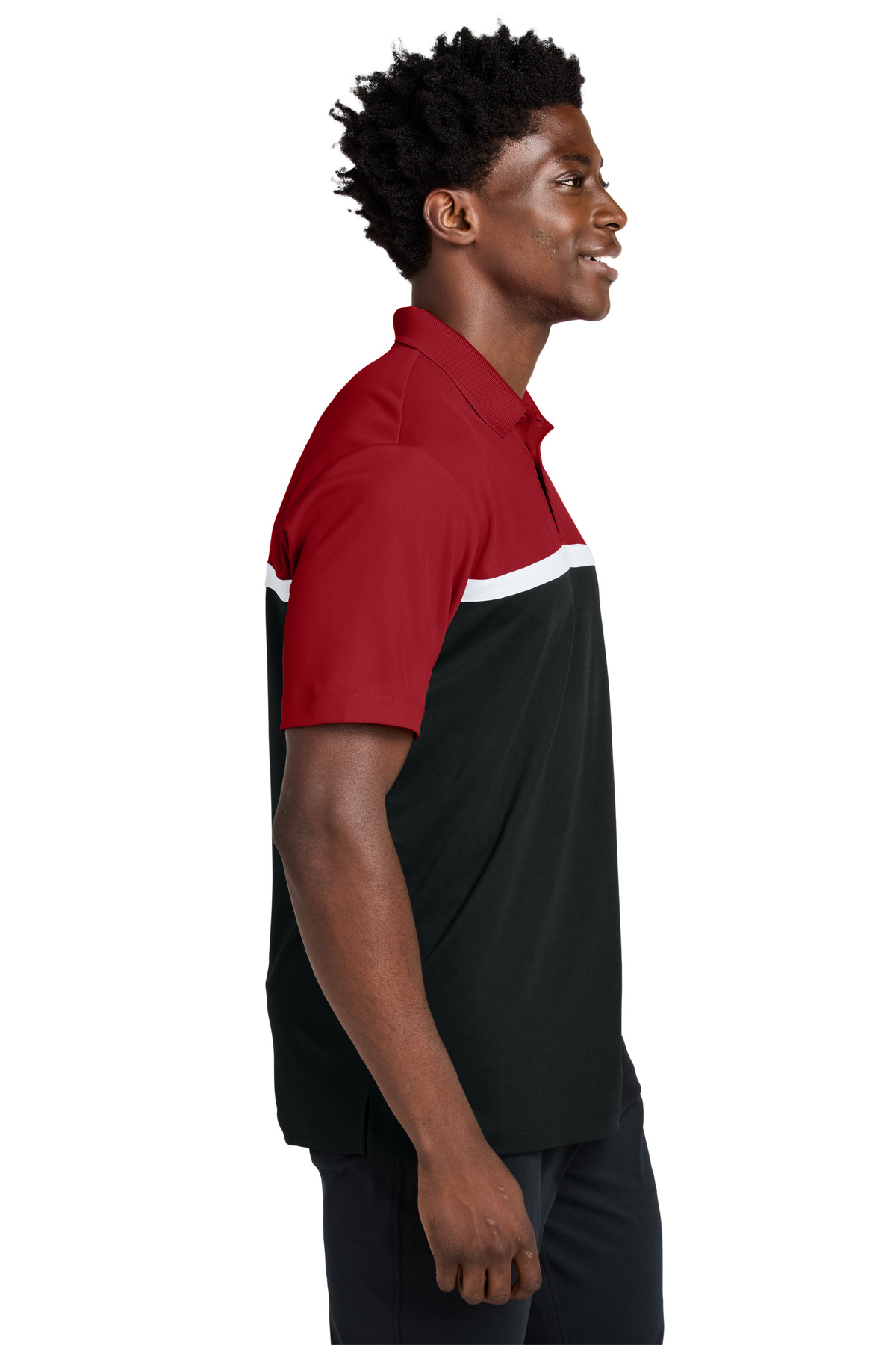 Sport-Tek UV Micropique Colorblock Polo ST741