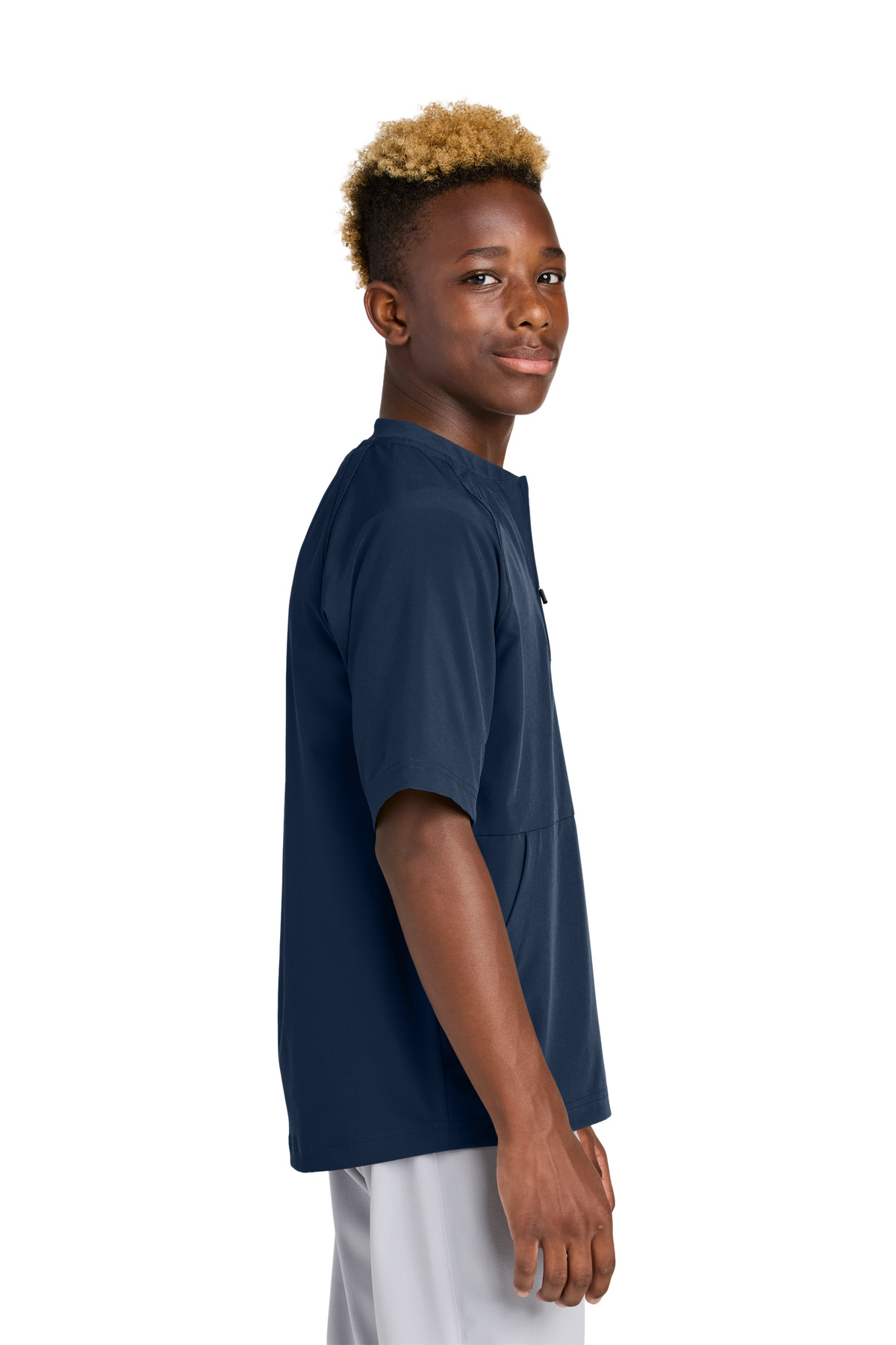 Sport-Tek Youth Repeat 1/2-Zip Short Sleeve Jacket YJST489