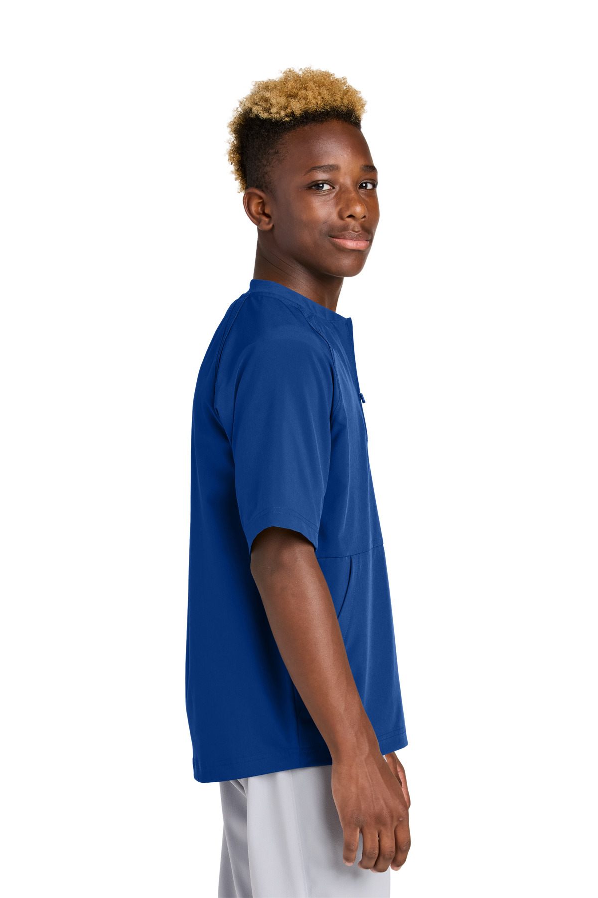 Sport-Tek Youth Repeat 1/2-Zip Short Sleeve Jacket YJST489