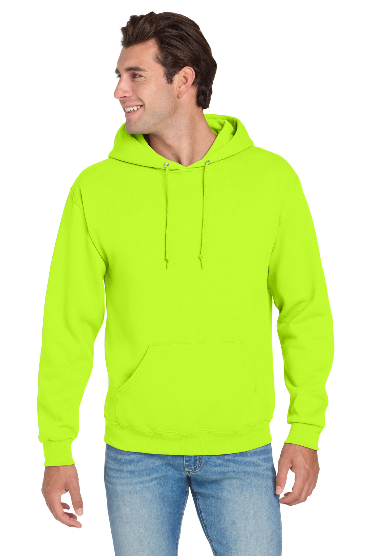 Jerzees 996M swatch in Safety Green