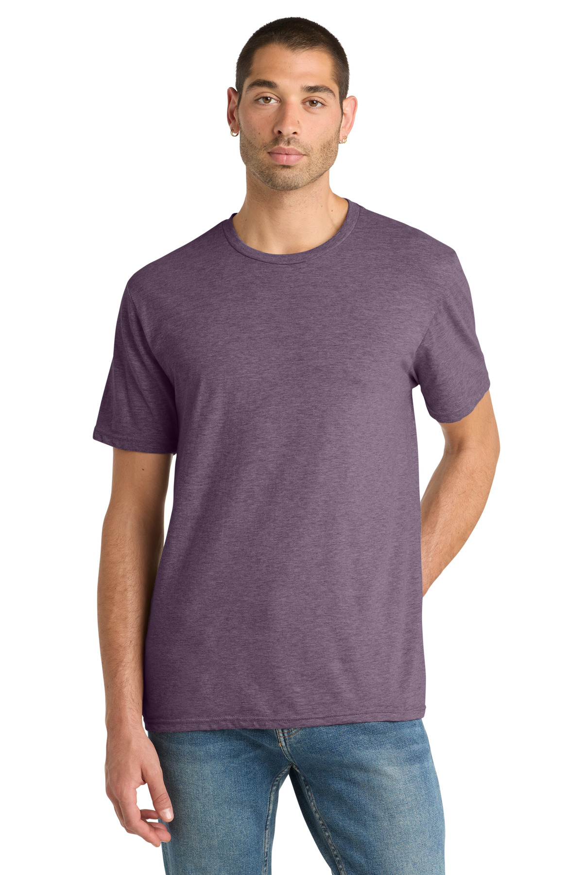 District ® Perfect Blend ® CVC Tee. DM108 - Heathered Eggplant