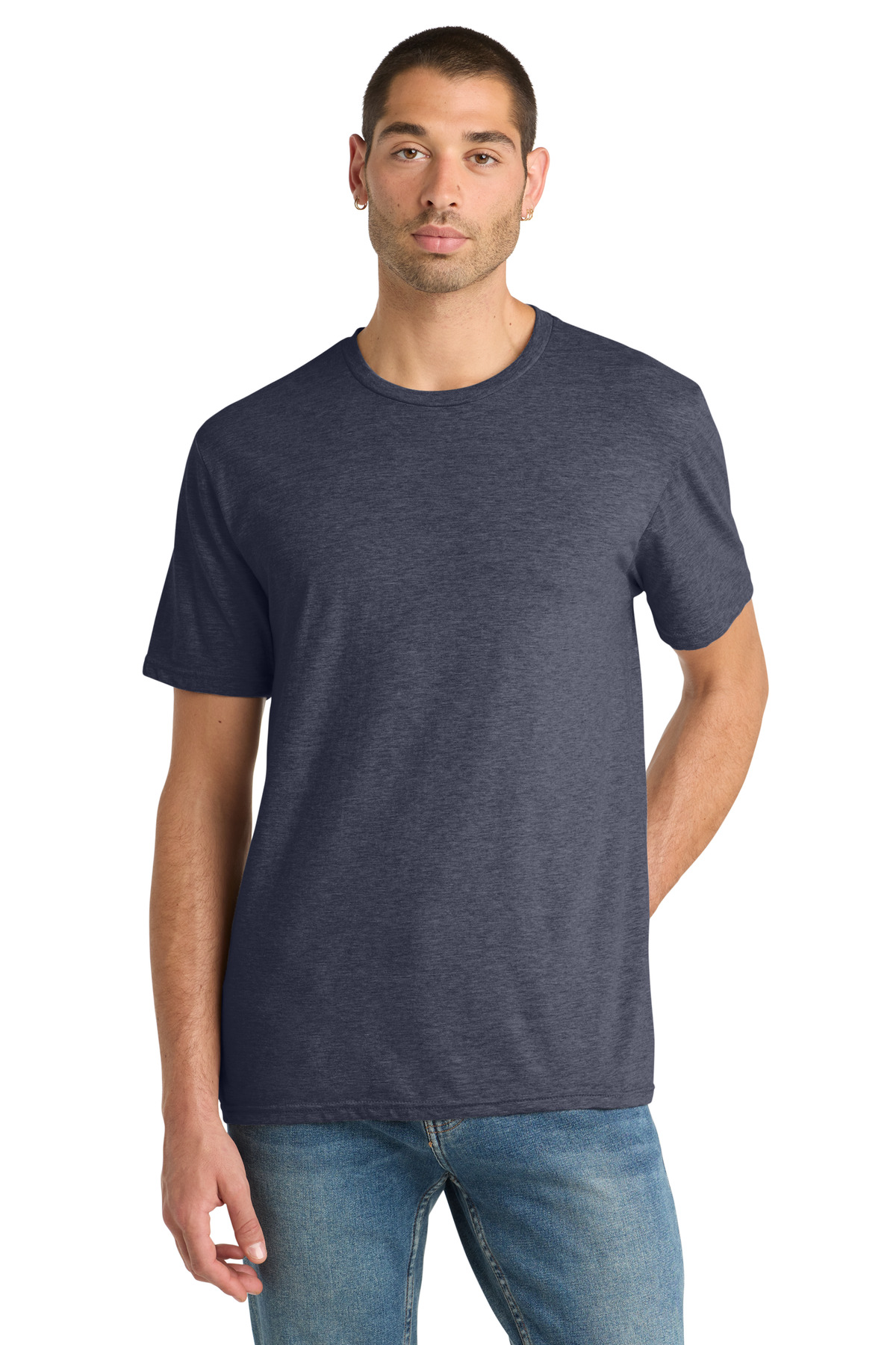 District ® Perfect Blend ® CVC Tee. DM108 - Heathered Navy