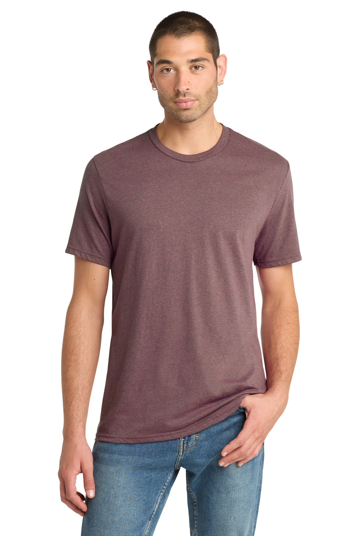 District ® Perfect Blend ® CVC Tee. DM108 - Rose Fleck