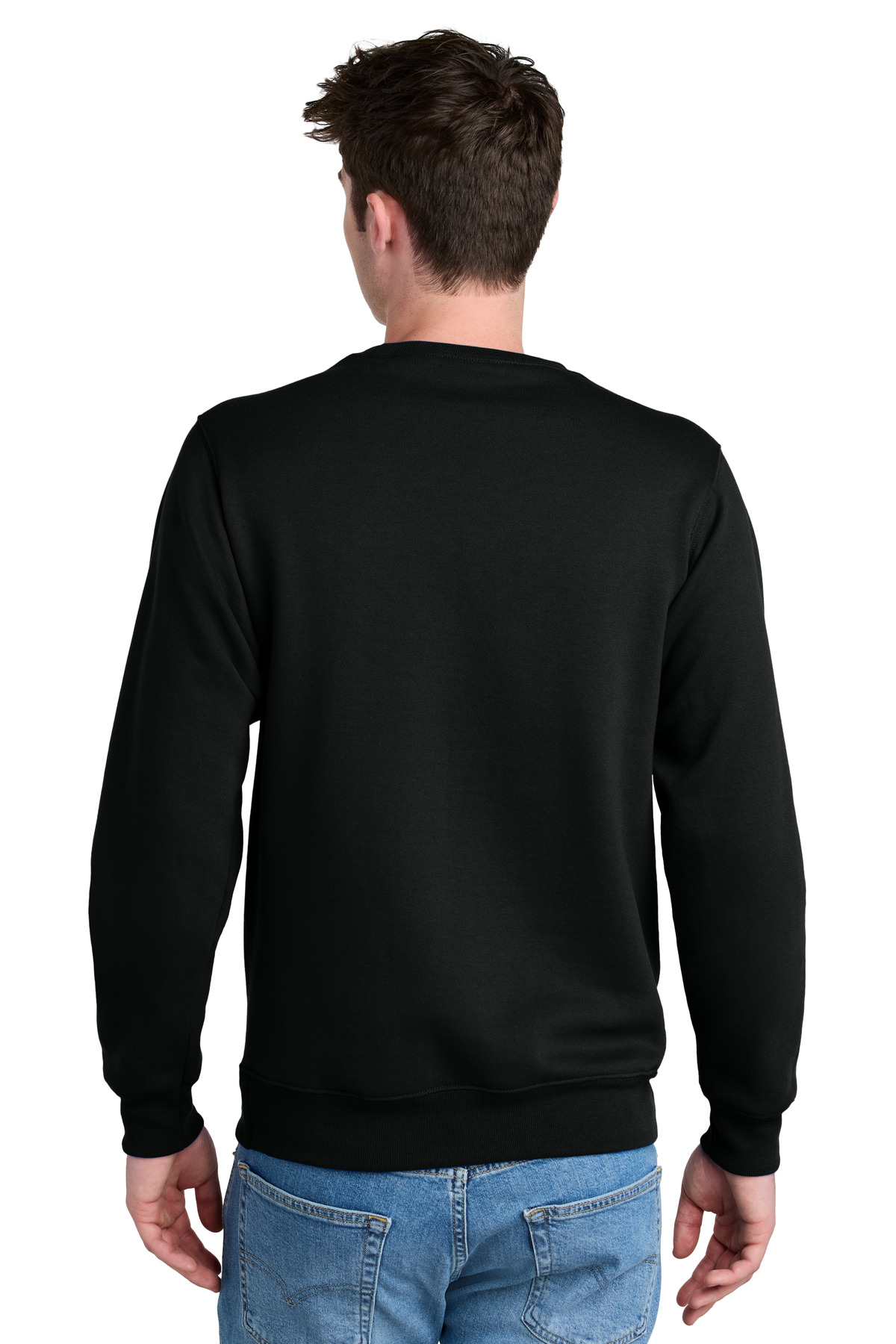 Port & Co Core Fleece Crewneck Pocket Sweatshirt PC78PKT