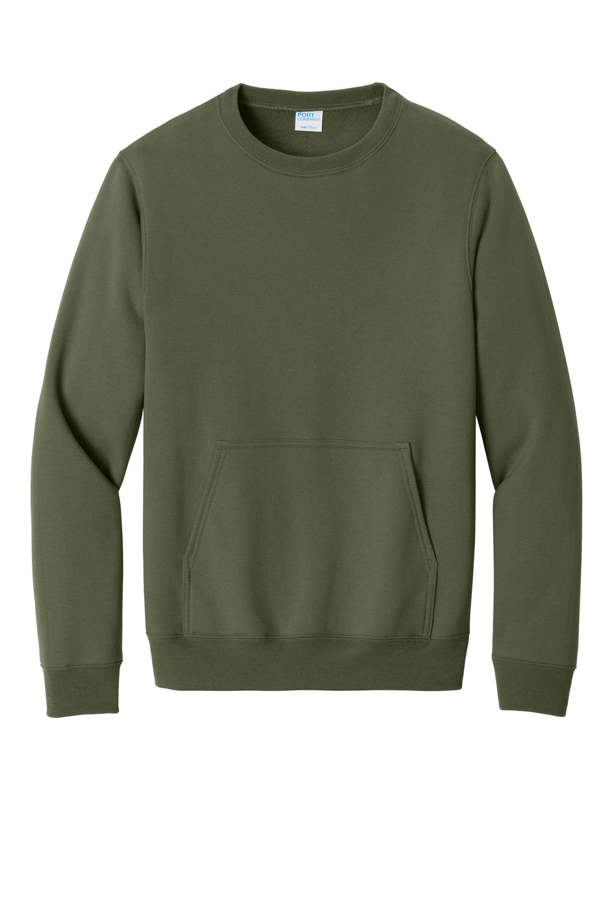Port & Company Core Fleece Crewneck Pocket Sweatshirt PC78PKT